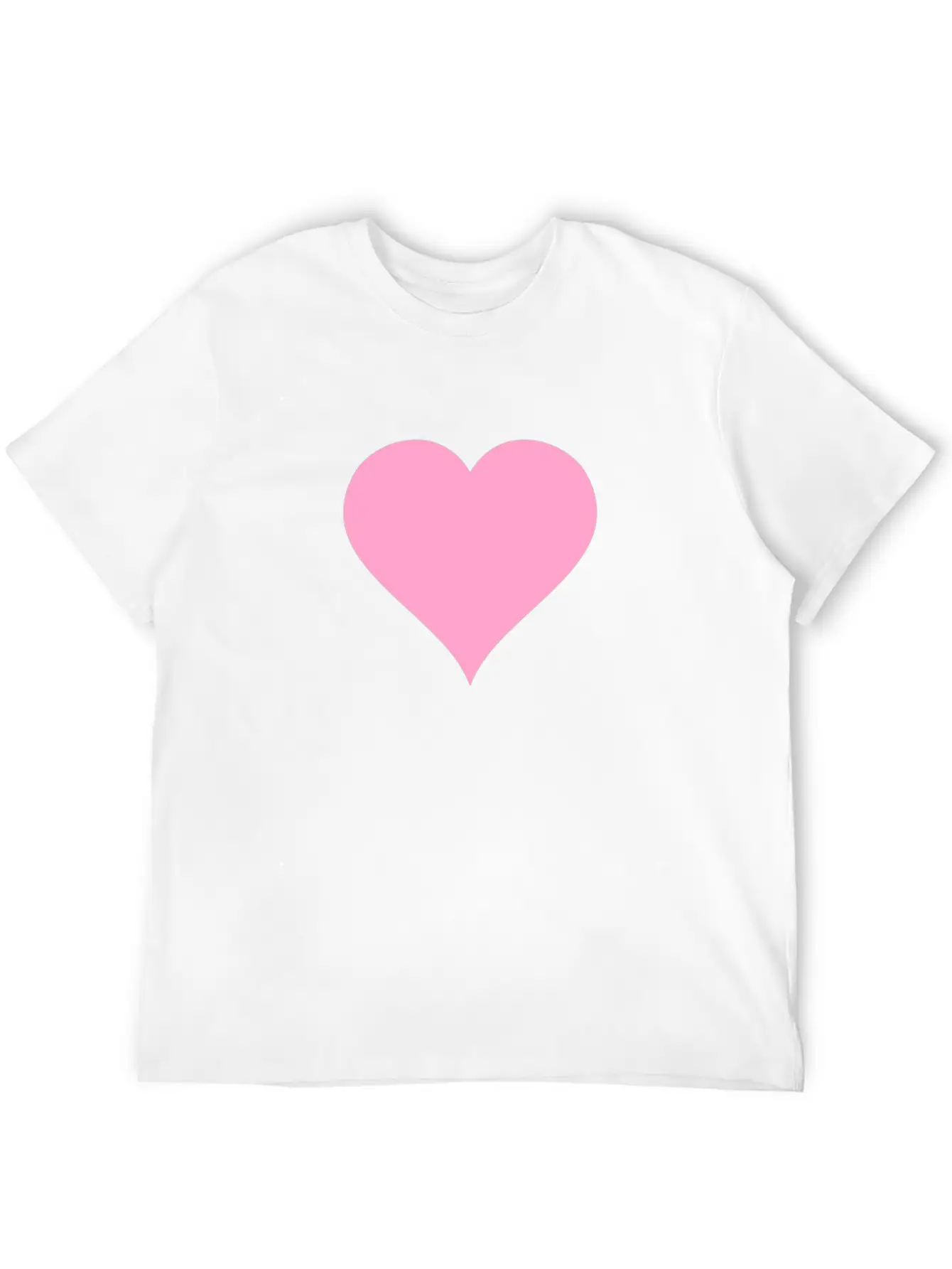 Pink Heart Modern Fit Casual T-Shirt – Clean And Versatile Design