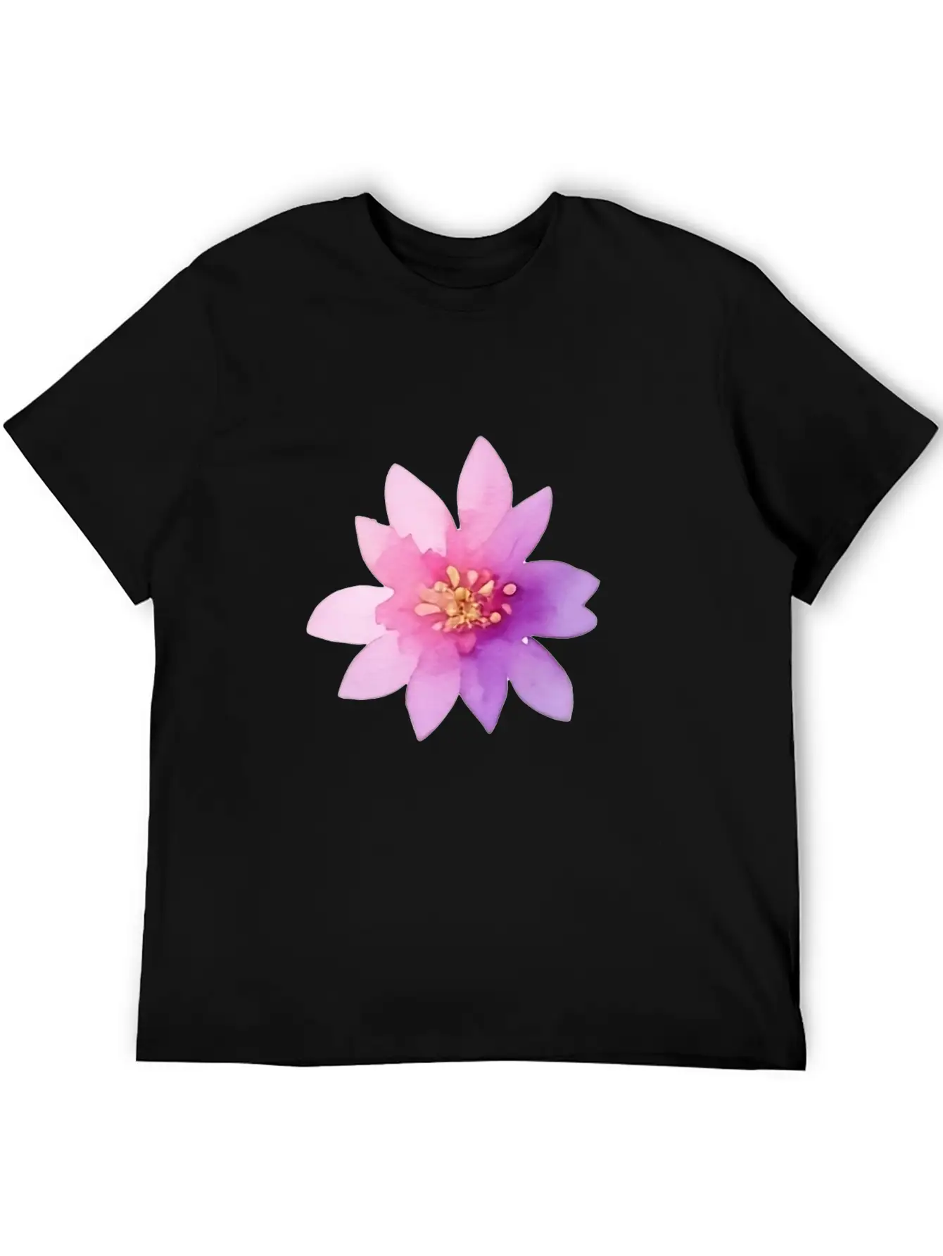 Pink Lotus OrWater Lily Flower Classic Fit Graphic Tee For Daily Comfort – Unisex Cotton Shirt