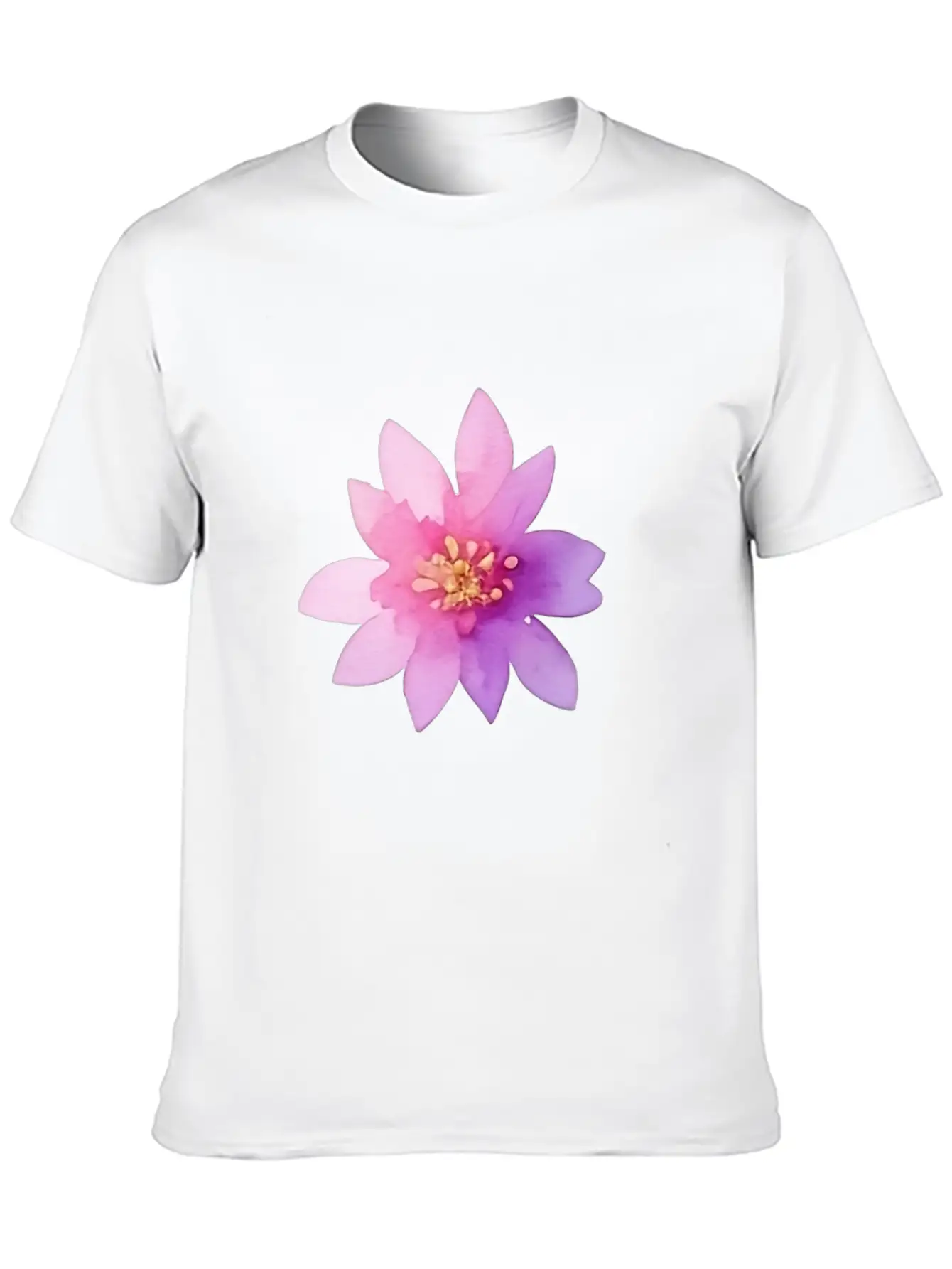 Pink Lotus OrWater Lily Flower Classic Fit Graphic Tee For Daily Comfort – Unisex Cotton Shirt