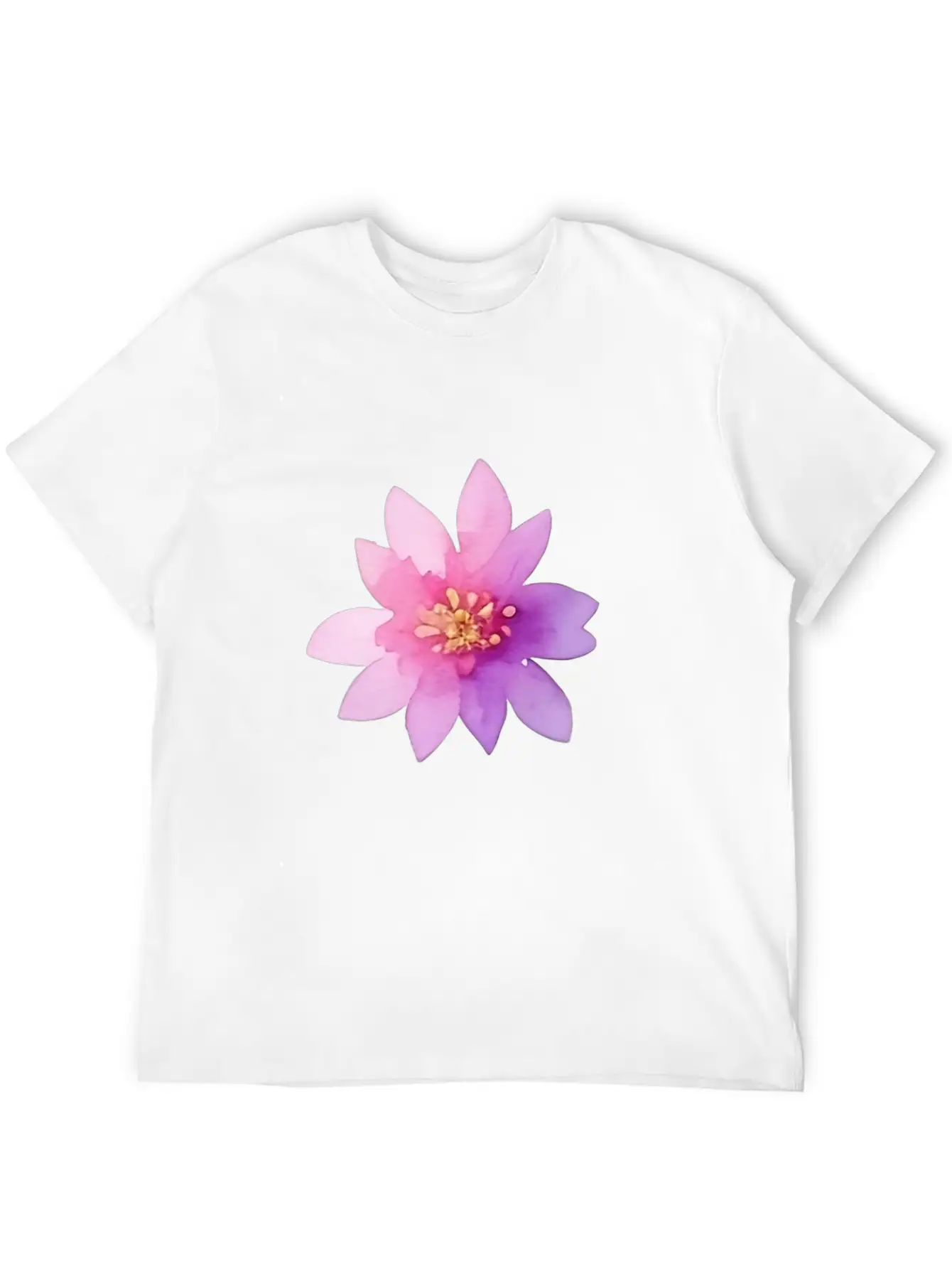 Pink Lotus OrWater Lily Flower Classic Fit Graphic Tee For Daily Comfort – Unisex Cotton Shirt