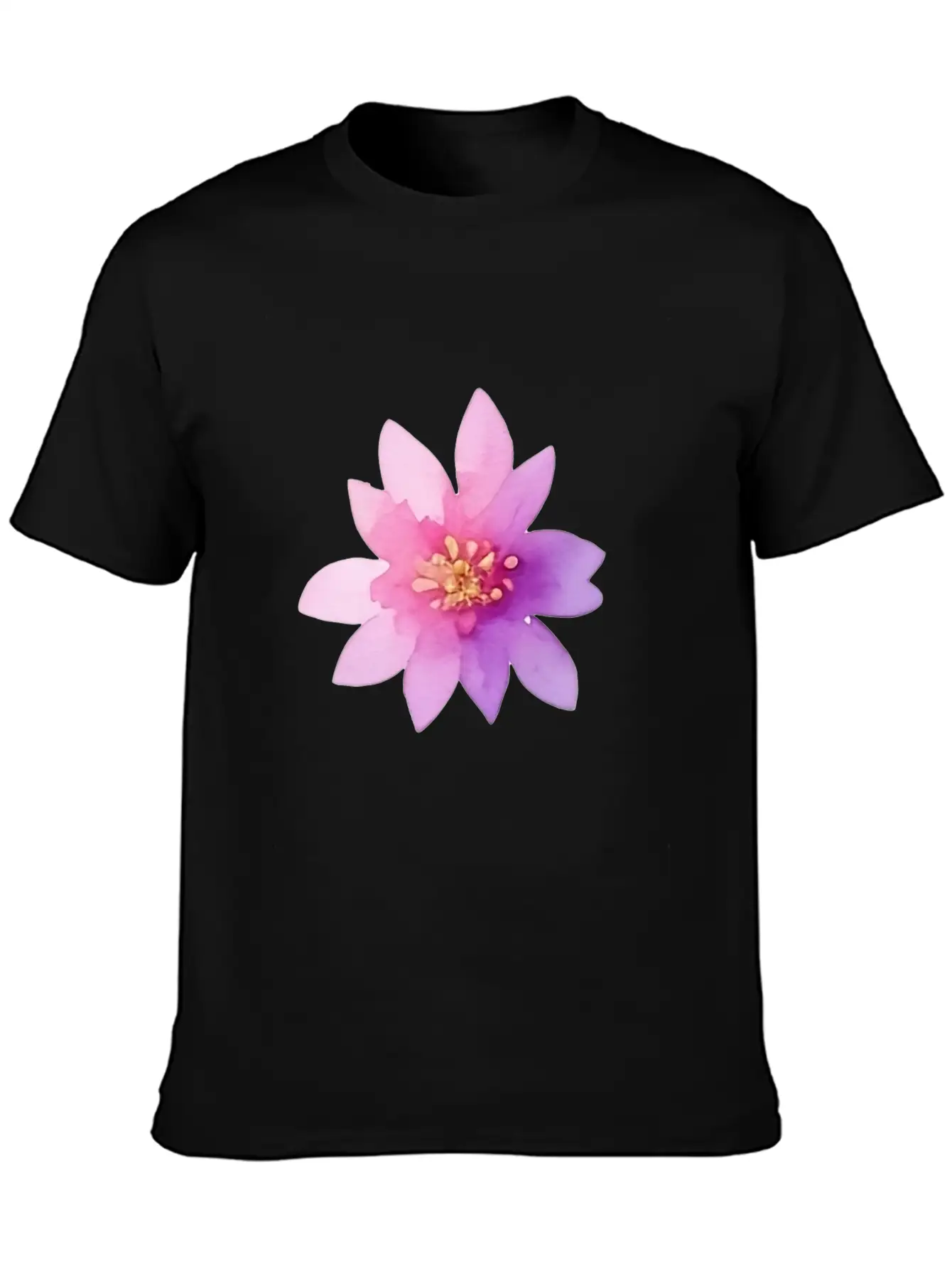 Pink Lotus OrWater Lily Flower Classic Fit Graphic Tee For Daily Comfort – Unisex Cotton Shirt