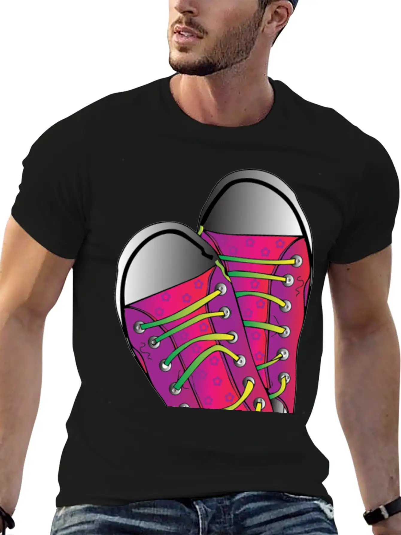 PINK NEON TENNIS Modern Fit Casual T-Shirt ��� Clean And Versatile Design