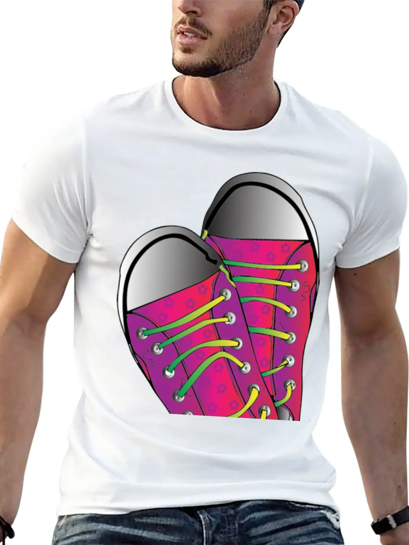 PINK NEON TENNIS Modern Fit Casual T-Shirt ��� Clean And Versatile Design