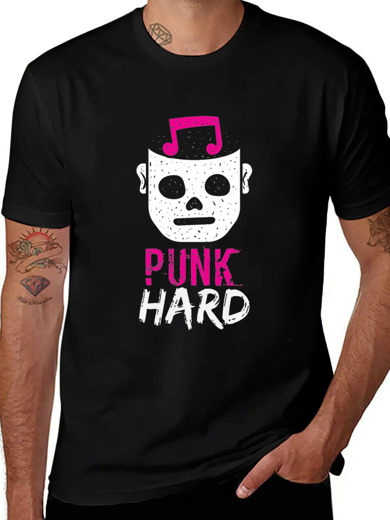 Pink Punk Classic Fit Graphic Tee For Daily Comfort – Unisex Cotton Shirt