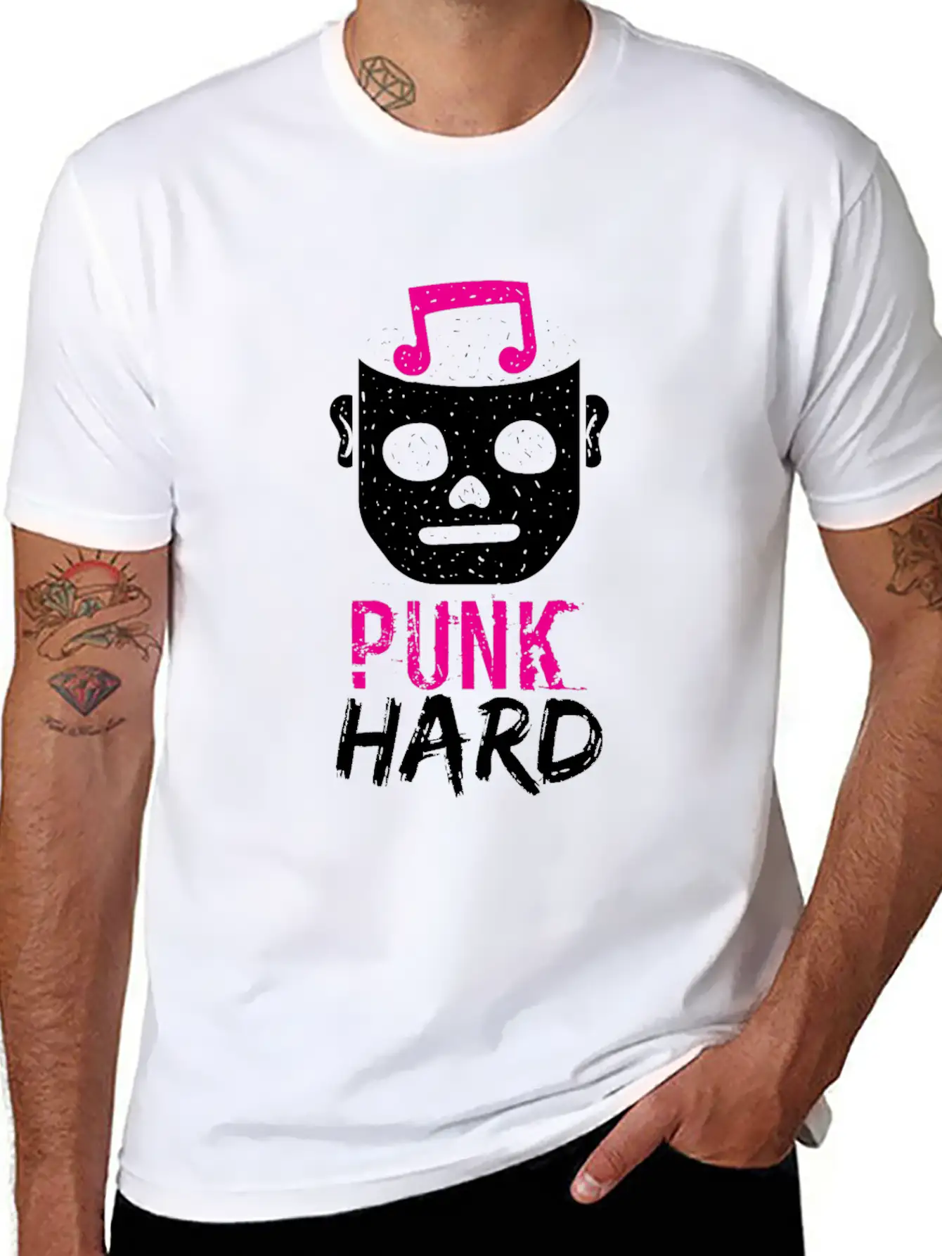 Pink Punk Classic Fit Graphic Tee For Daily Comfort – Unisex Cotton Shirt