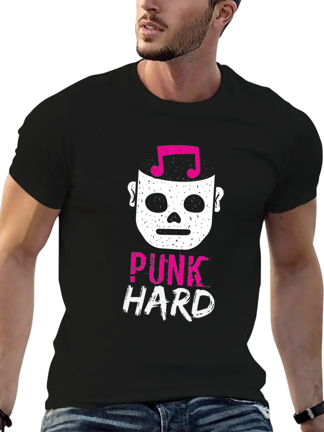 Pink Punk Classic Fit Graphic Tee For Daily Comfort – Unisex Cotton Shirt