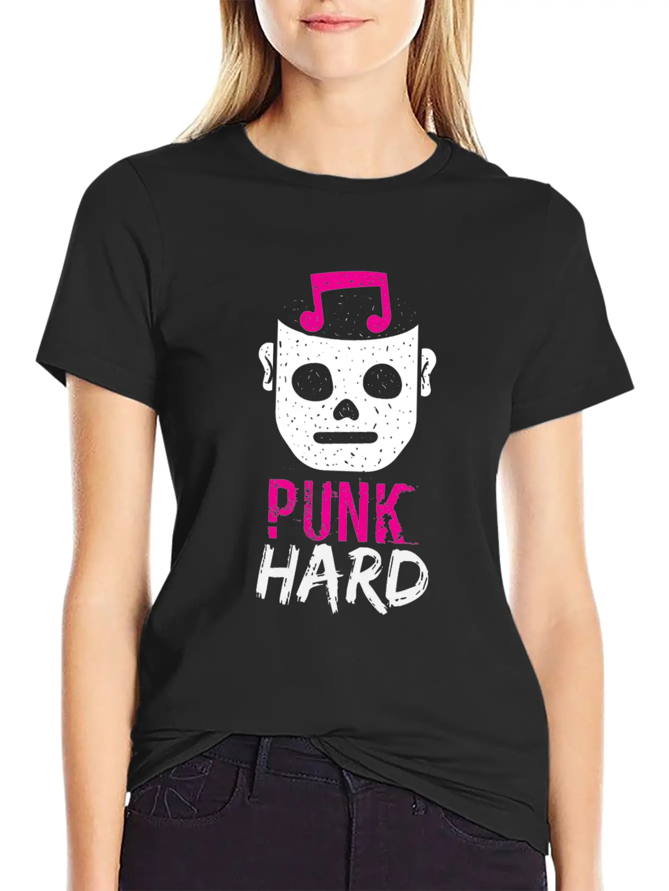 Pink Punk Classic Fit Graphic Tee For Daily Comfort – Unisex Cotton Shirt