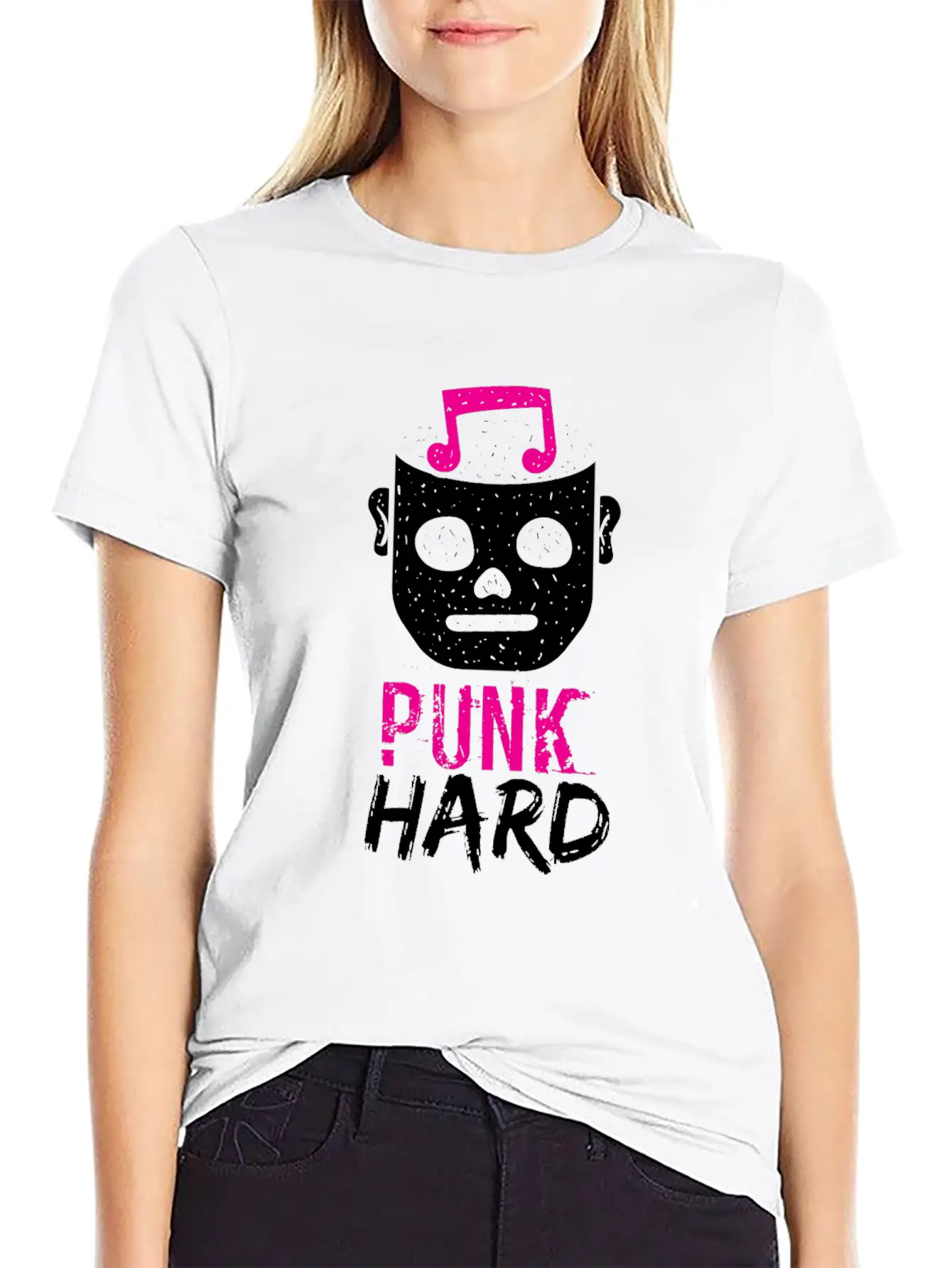 Pink Punk Classic Fit Graphic Tee For Daily Comfort – Unisex Cotton Shirt