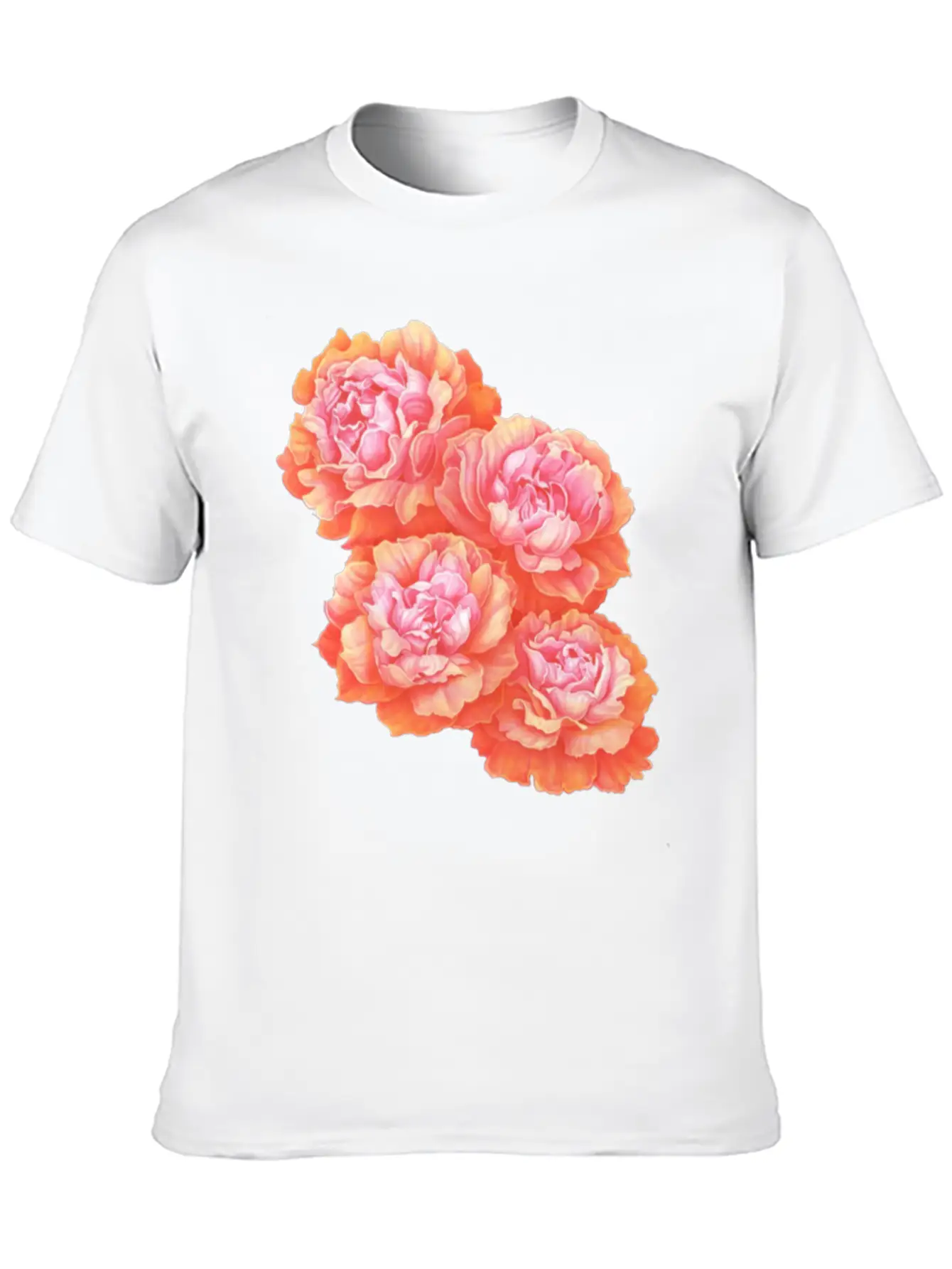 Pink Rose Love Basic Graphic T-Shirt – Daily Comfort In Soft Cotton