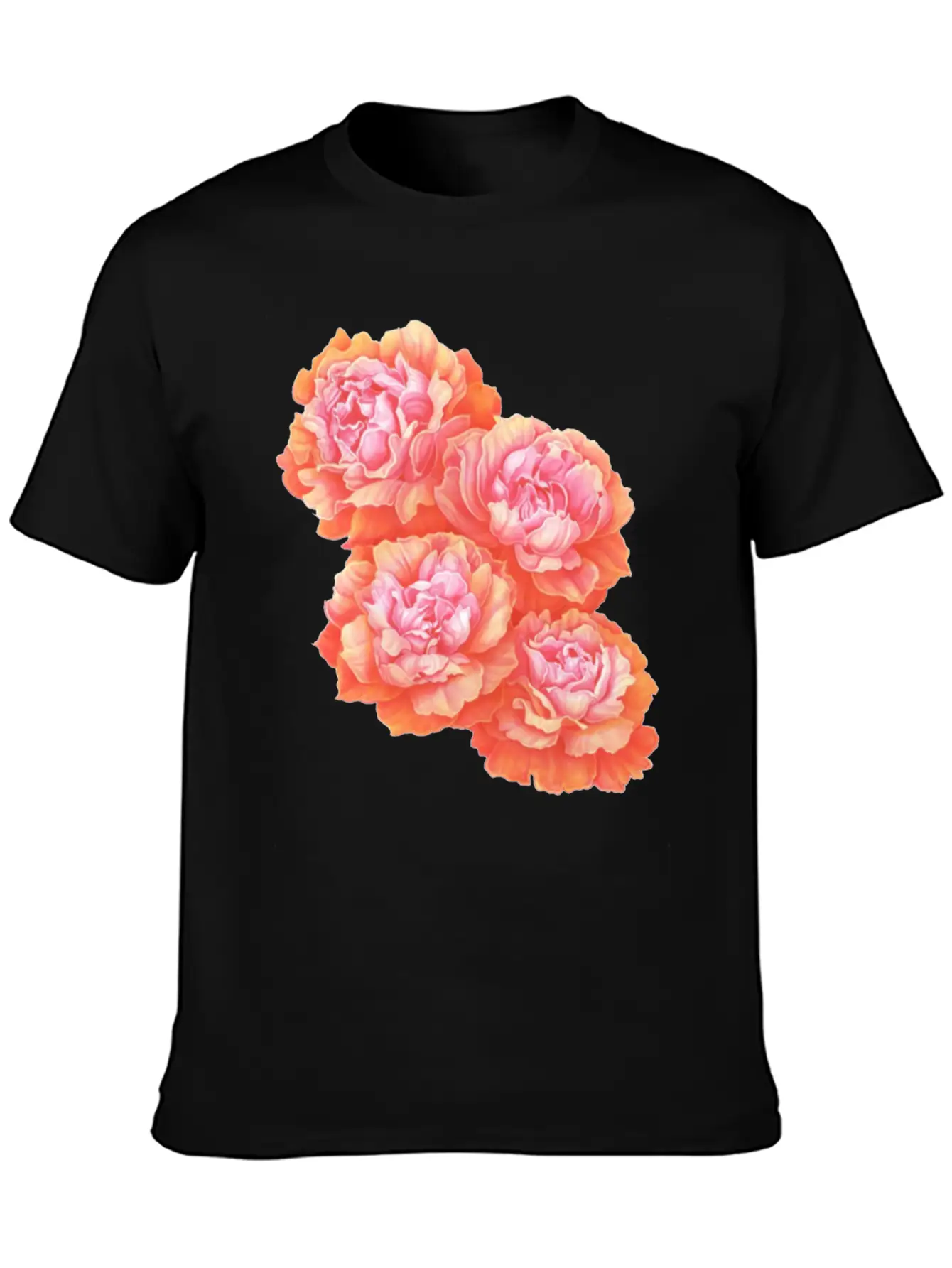 Pink Rose Love Basic Graphic T-Shirt – Daily Comfort In Soft Cotton