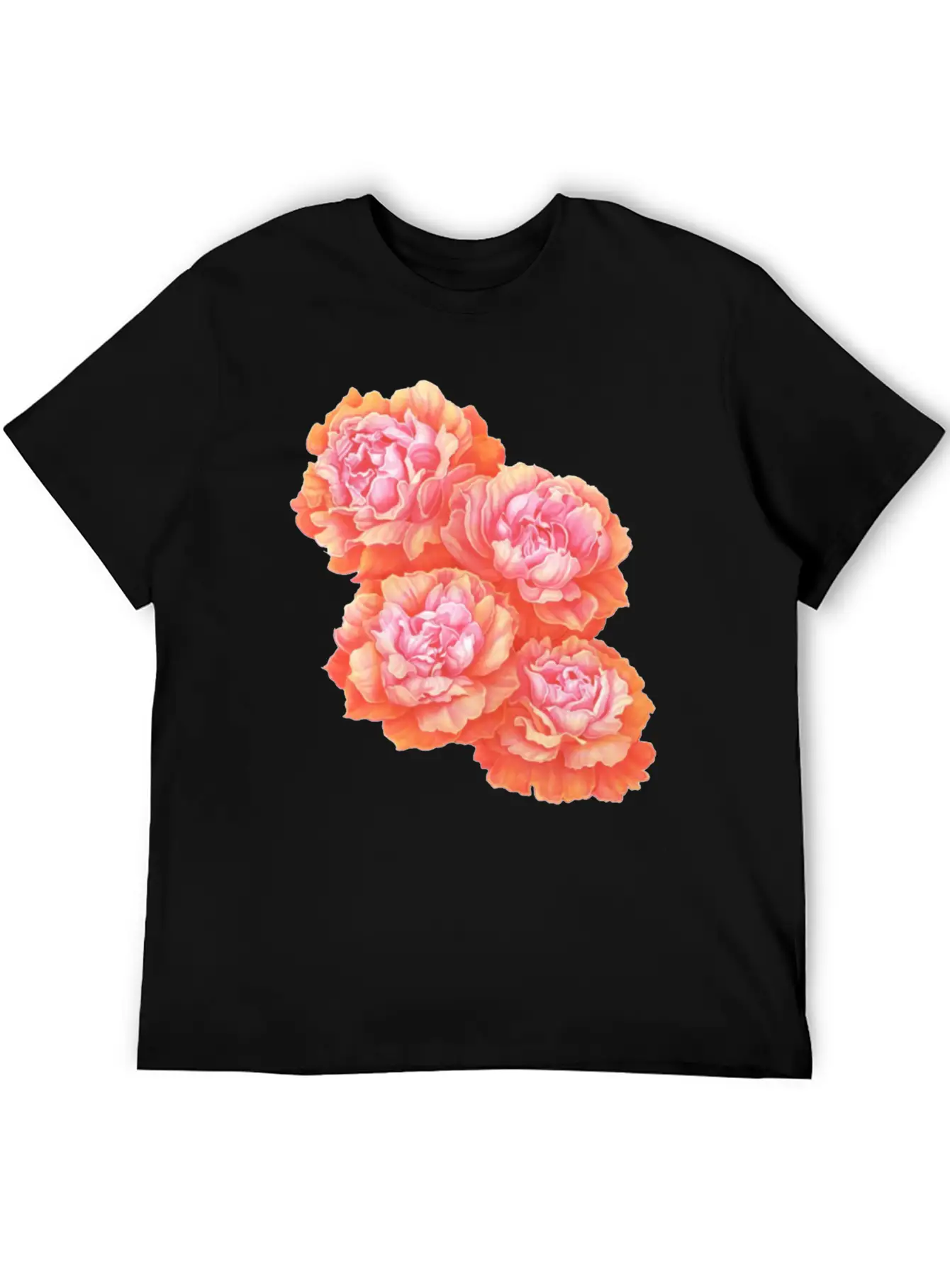 Pink Rose Love Basic Graphic T-Shirt – Daily Comfort In Soft Cotton