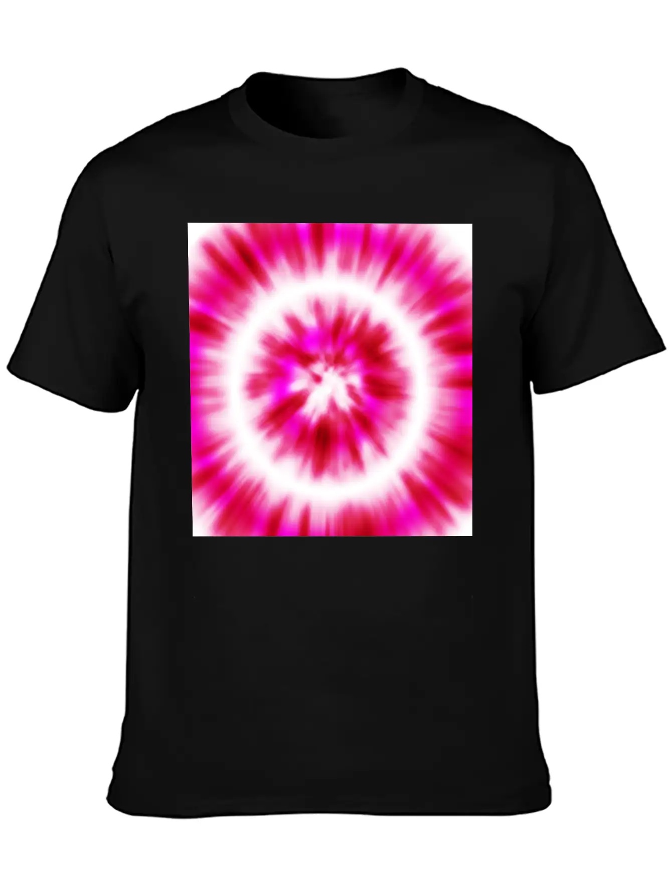 Pink White Tie Dye Modern Fit Casual T-Shirt – Clean And Versatile Design
