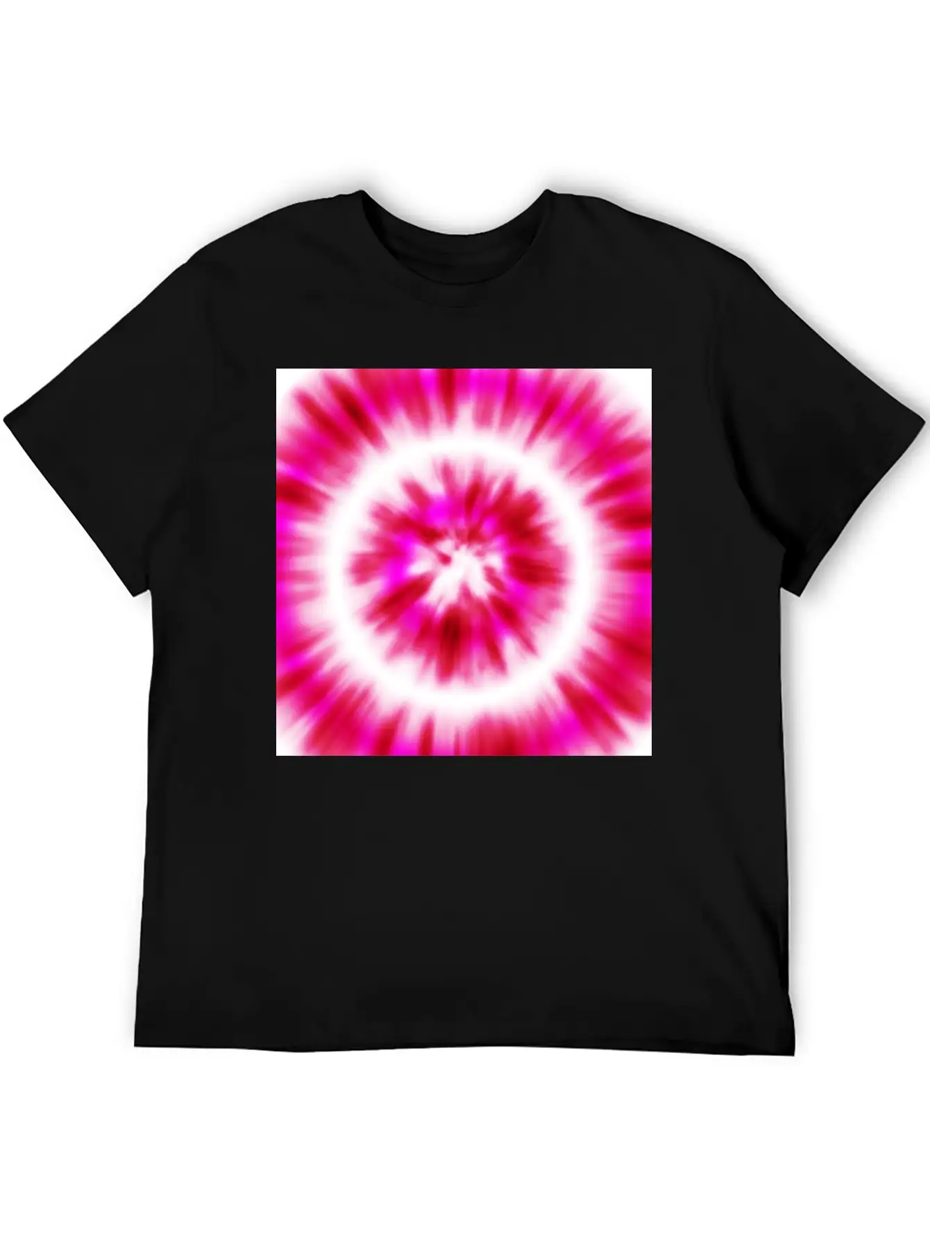 Pink White Tie Dye Modern Fit Casual T-Shirt – Clean And Versatile Design