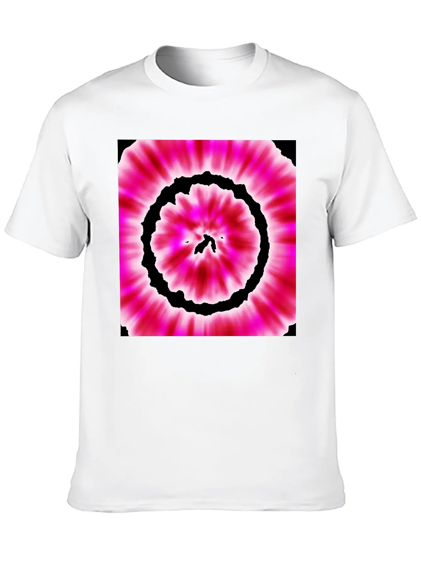 Pink White Tie Dye Modern Fit Casual T-Shirt – Clean And Versatile Design