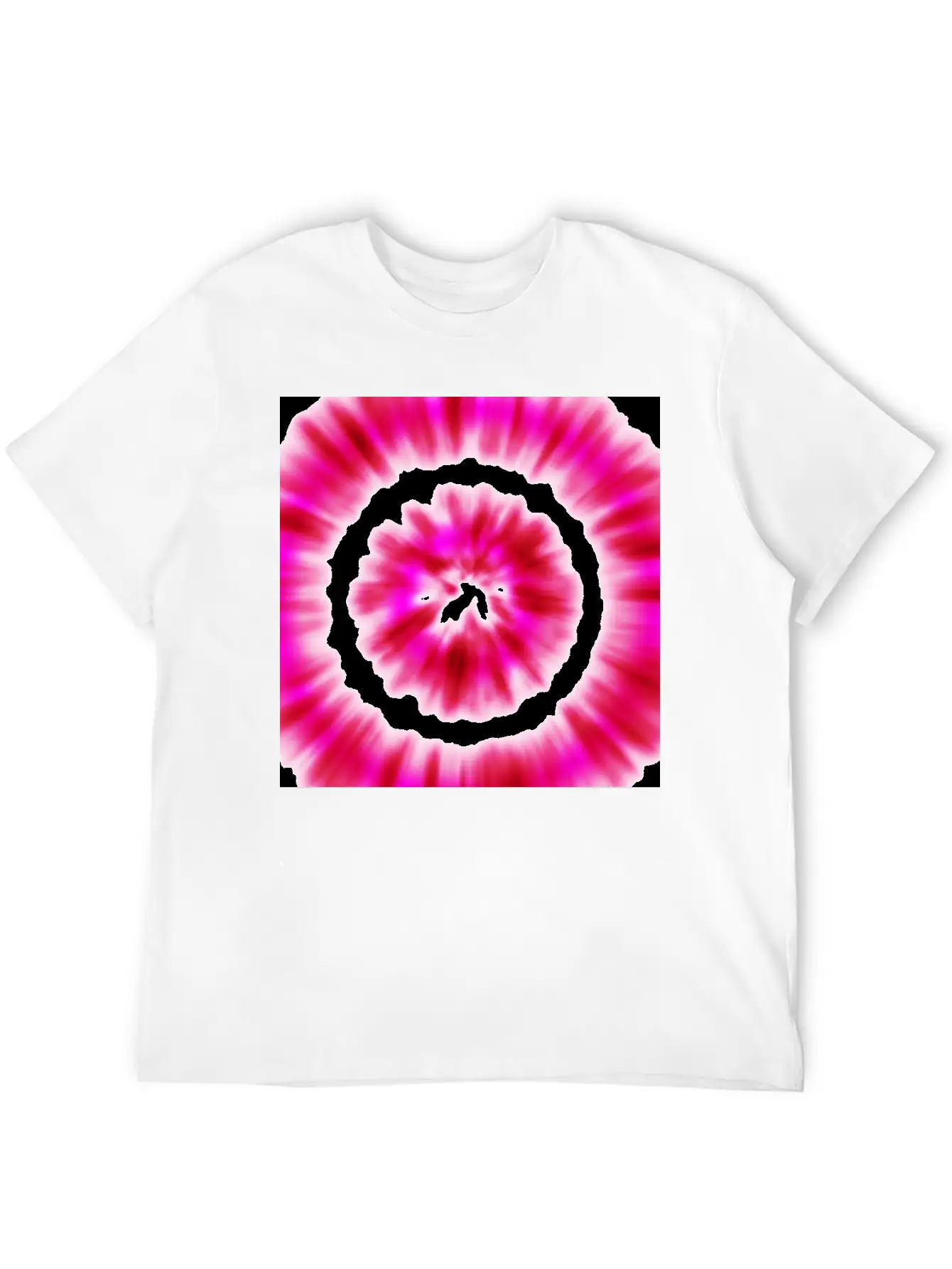 Pink White Tie Dye Modern Fit Casual T-Shirt – Clean And Versatile Design
