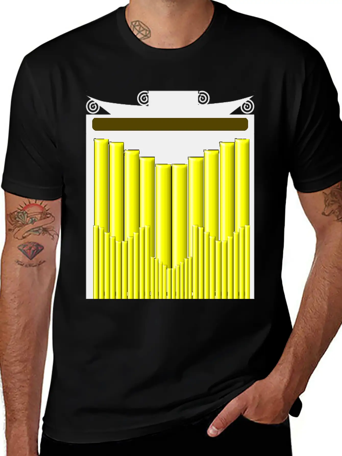 Pipe Organ Unisex Casual T-Shirt ��� Clean Design For Daily Comfort
