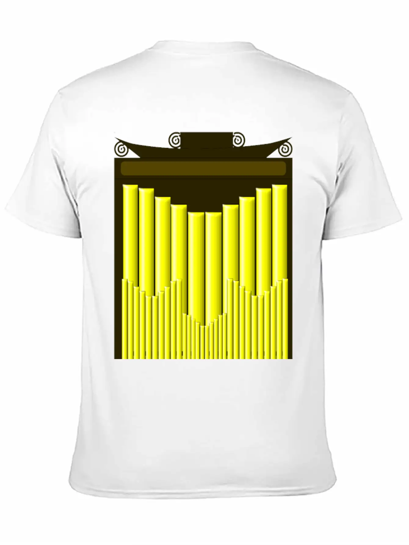 Pipe Organ Unisex Casual T-Shirt ��� Clean Design For Daily Comfort