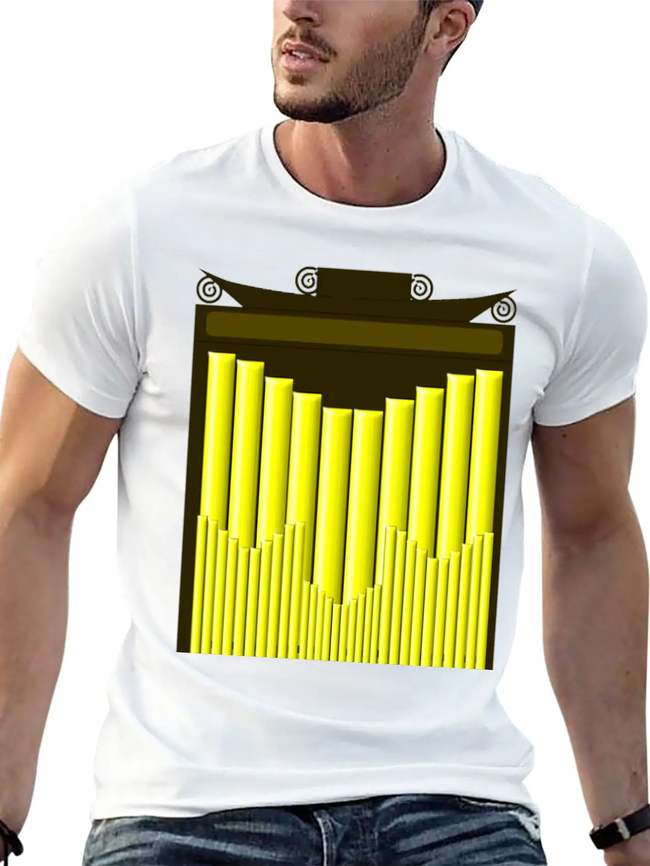Pipe Organ Unisex Casual T-Shirt ��� Clean Design For Daily Comfort
