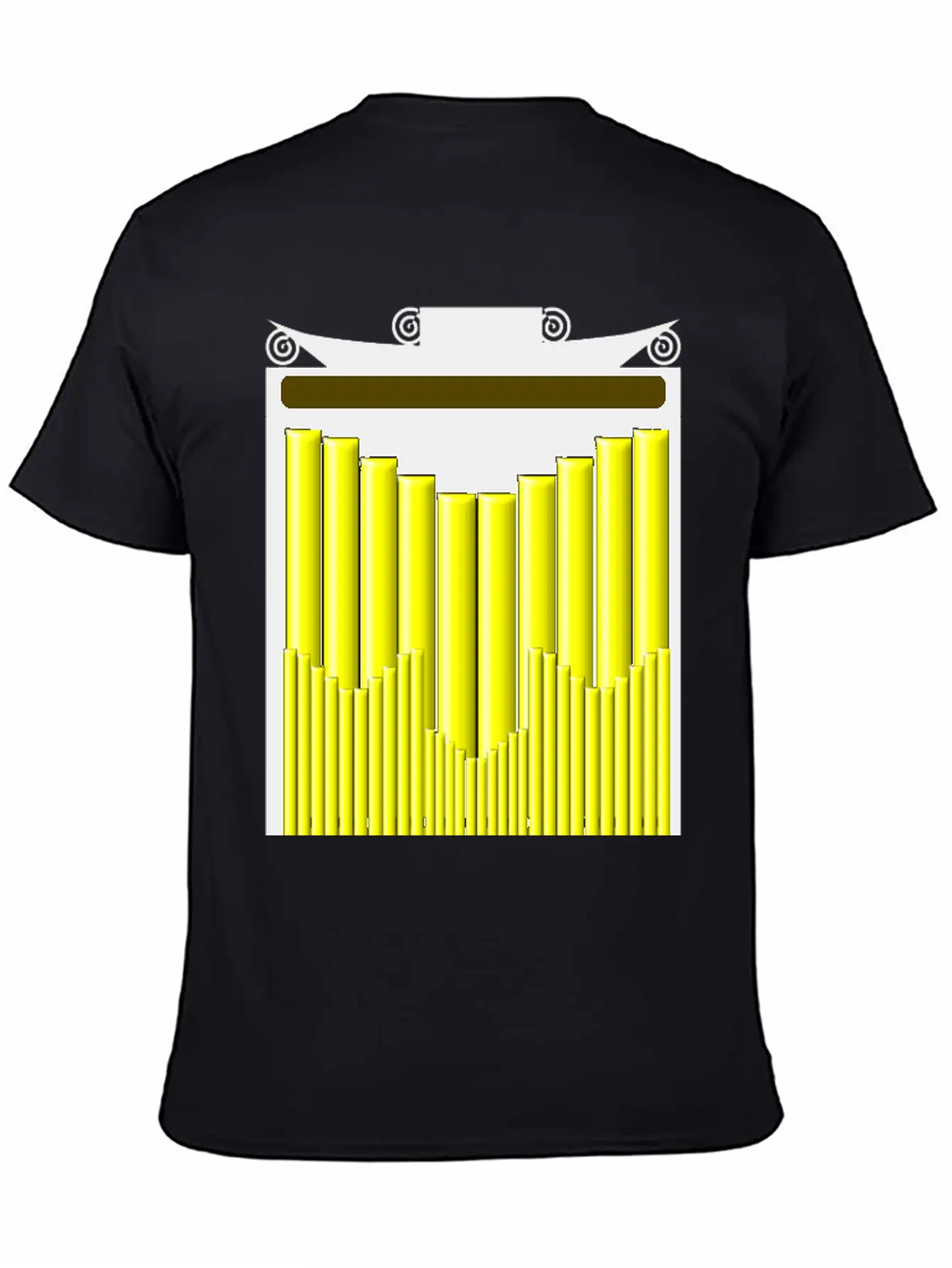 Pipe Organ Unisex Casual T-Shirt ��� Clean Design For Daily Comfort