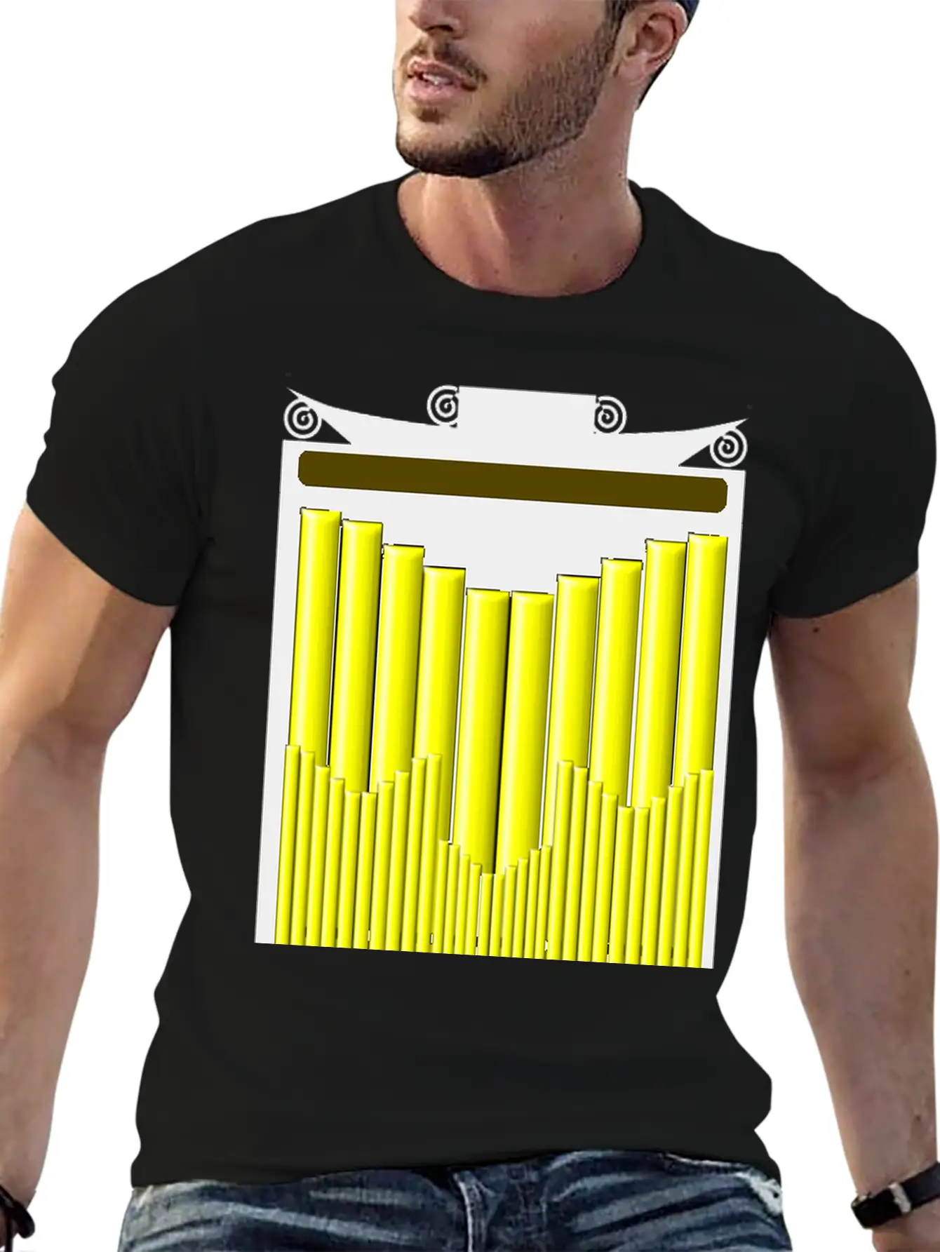 Pipe Organ Unisex Casual T-Shirt ��� Clean Design For Daily Comfort