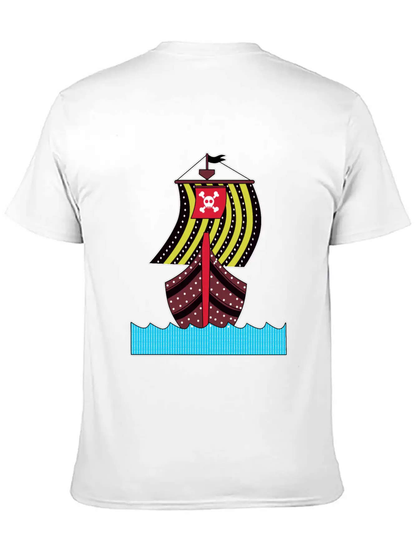 Pirate Ship Ocean Sailing Adventure Gift Idea Basic Graphic T-Shirt – Daily Comfort In Soft Cotton