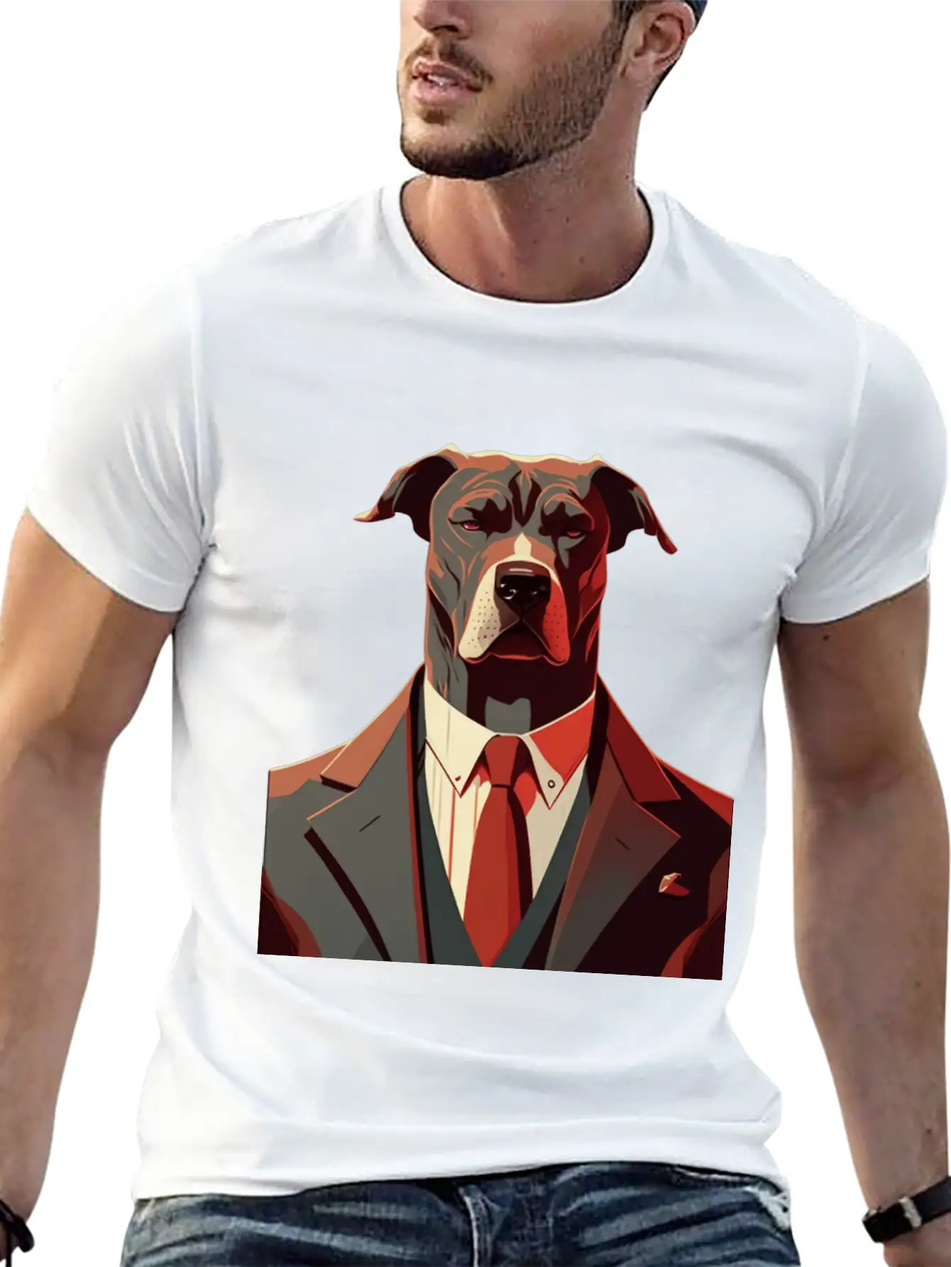 Pit Bull Tee, Minimalistic AI-Crafted Unisex Casual T-Shirt – Clean Design For Daily Comfort