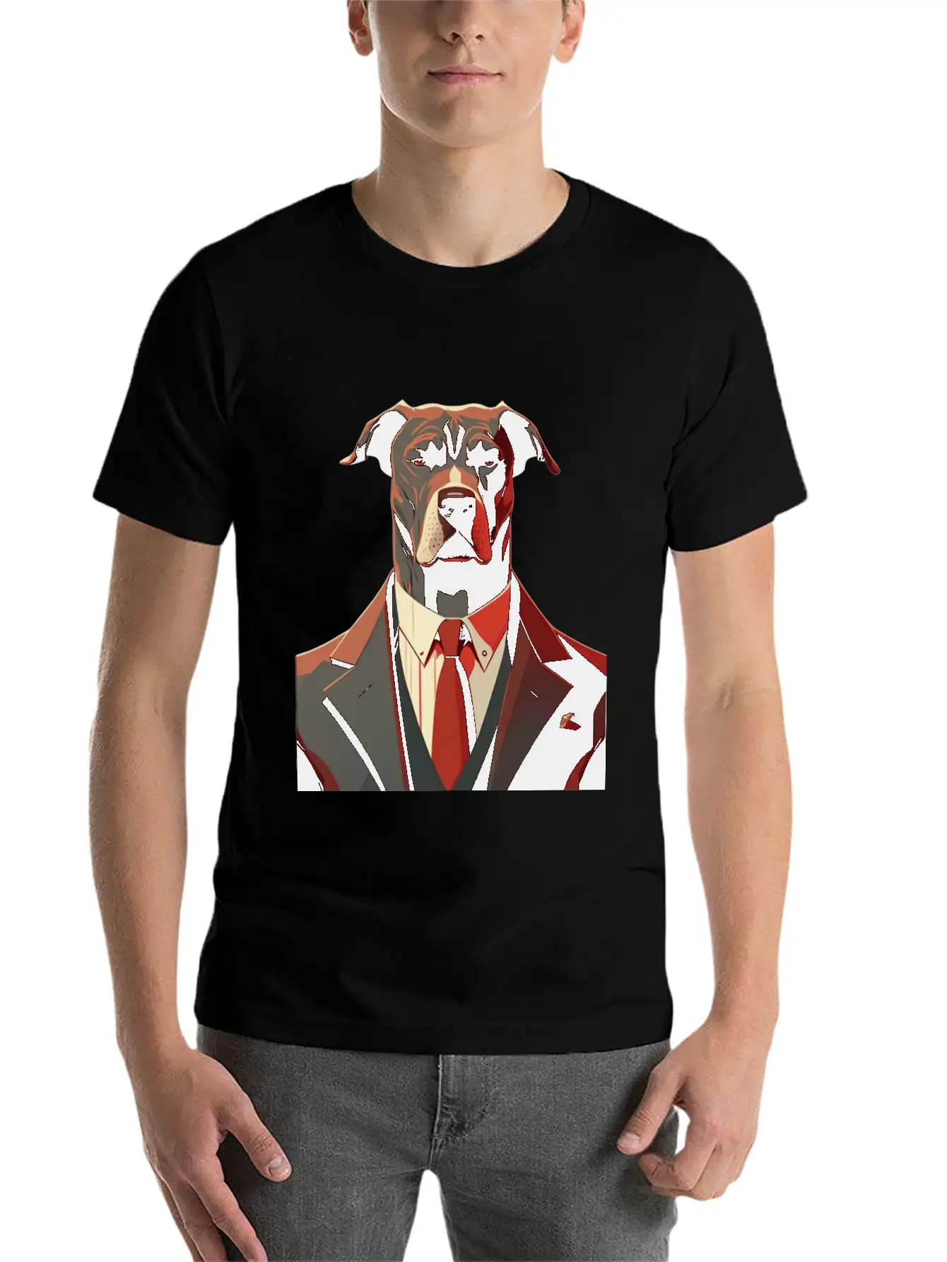 Pit Bull Tee, Minimalistic AI-Crafted Unisex Casual T-Shirt – Clean Design For Daily Comfort