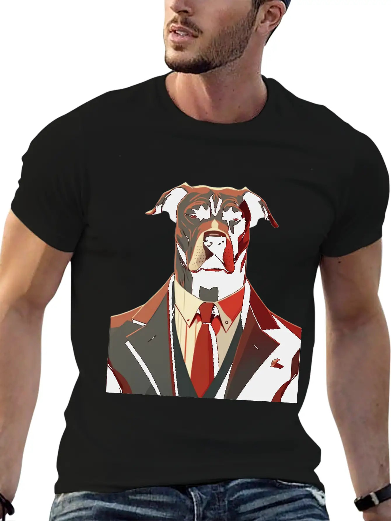 Pit Bull Tee, Minimalistic AI-Crafted Unisex Casual T-Shirt – Clean Design For Daily Comfort