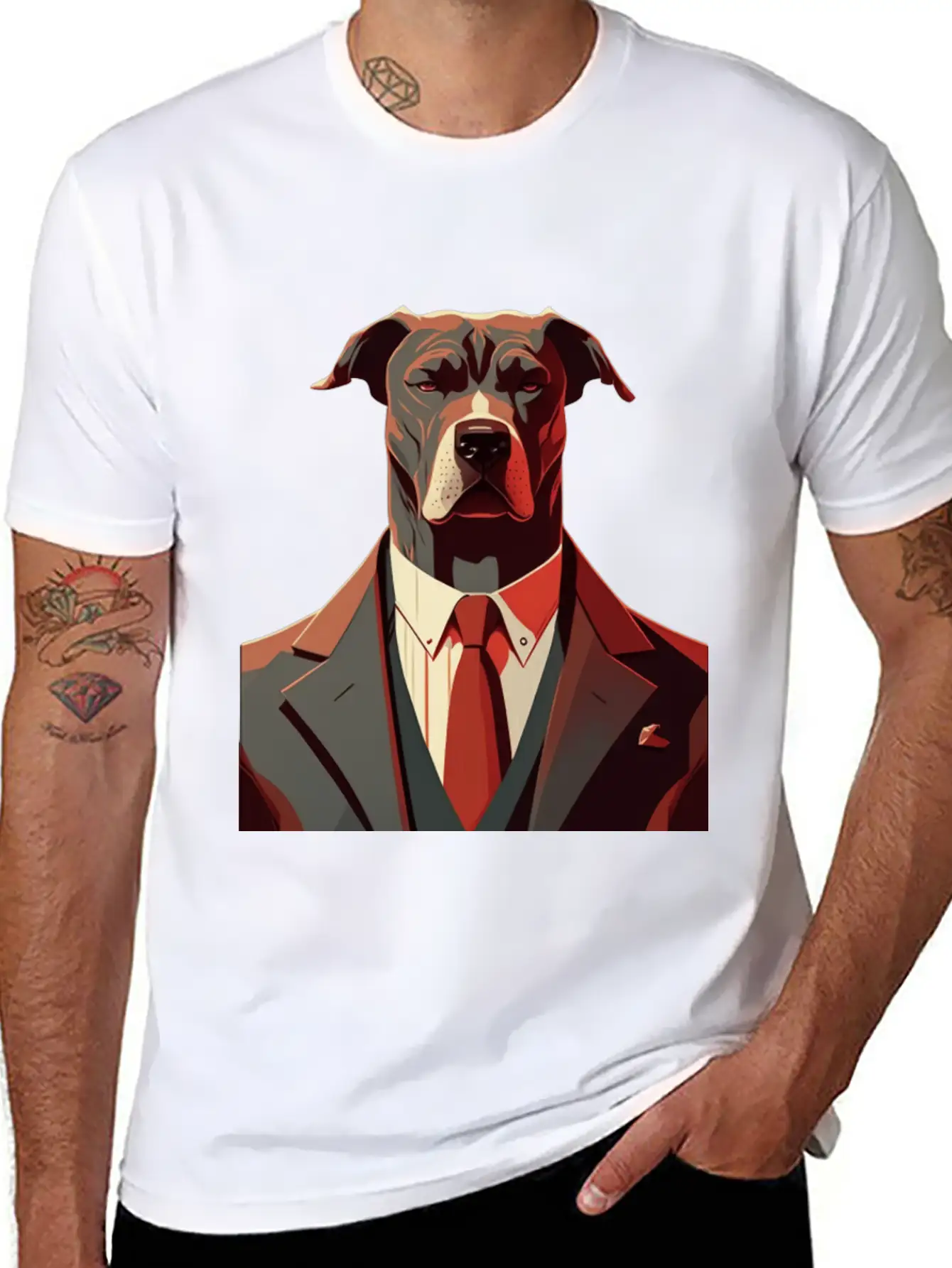Pit Bull Tee, Minimalistic AI-Crafted Unisex Casual T-Shirt – Clean Design For Daily Comfort