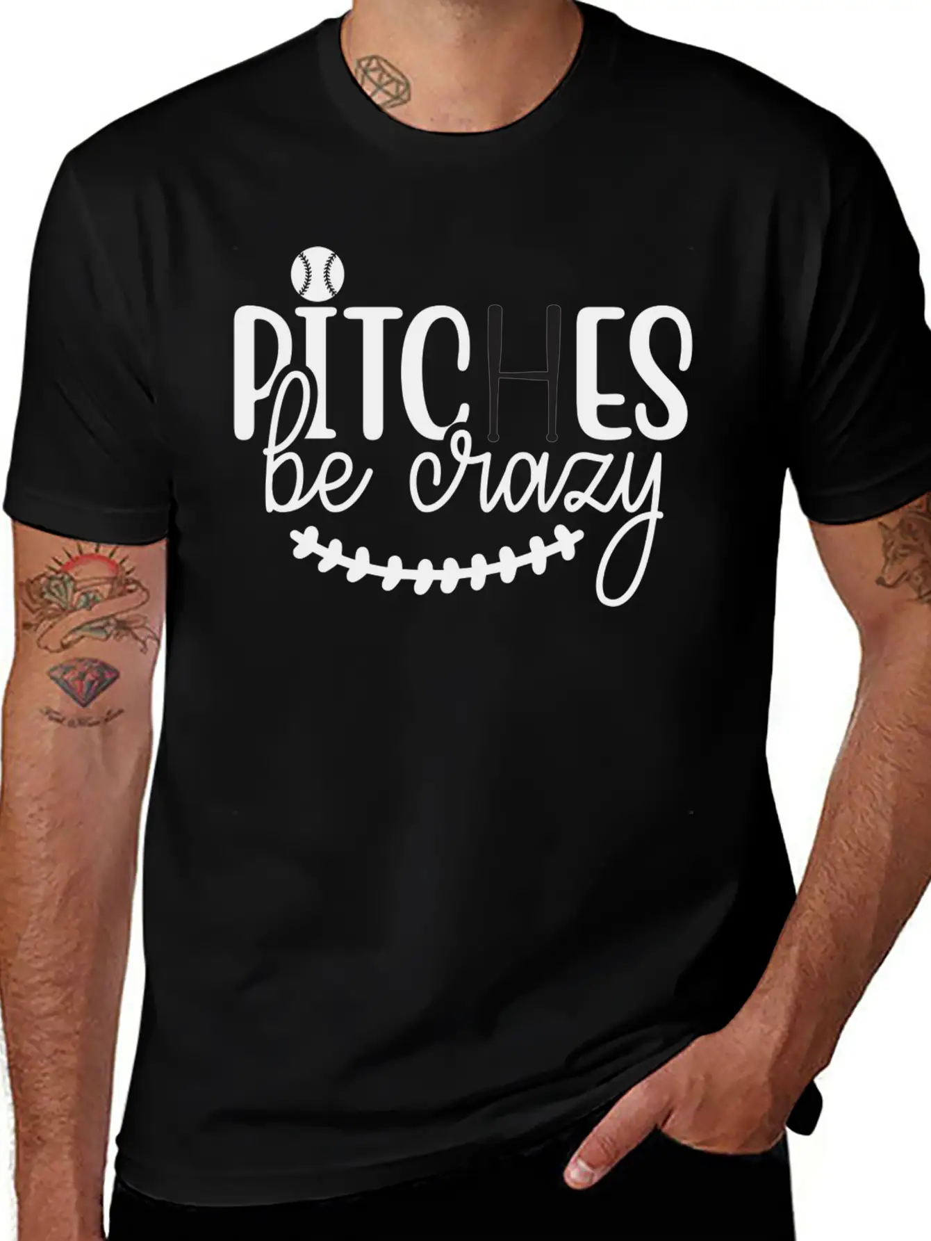 Pitches Be Crazy 01 Modern Fit Casual T-Shirt ��� Clean And Versatile Design