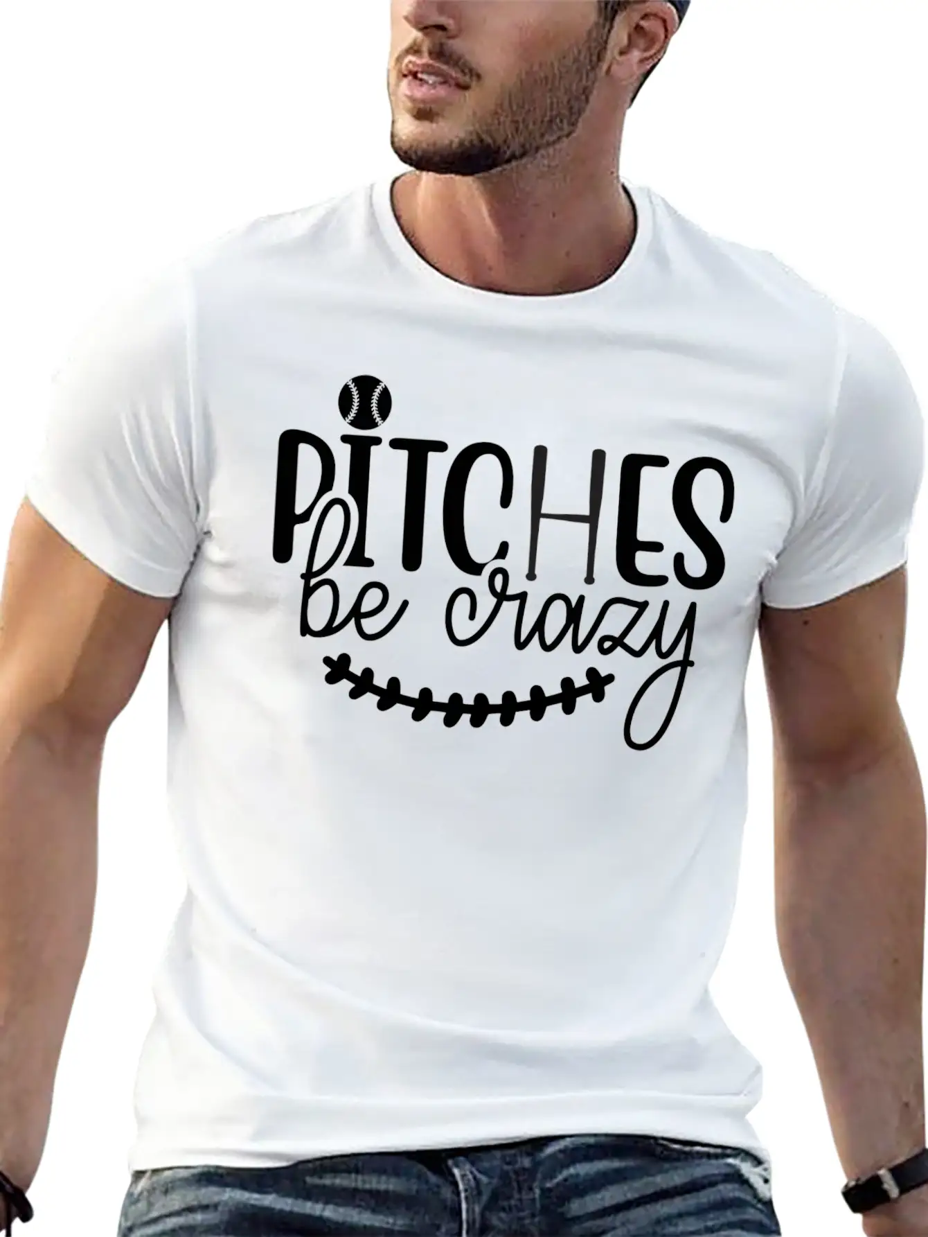 Pitches Be Crazy 01 Modern Fit Casual T-Shirt ��� Clean And Versatile Design
