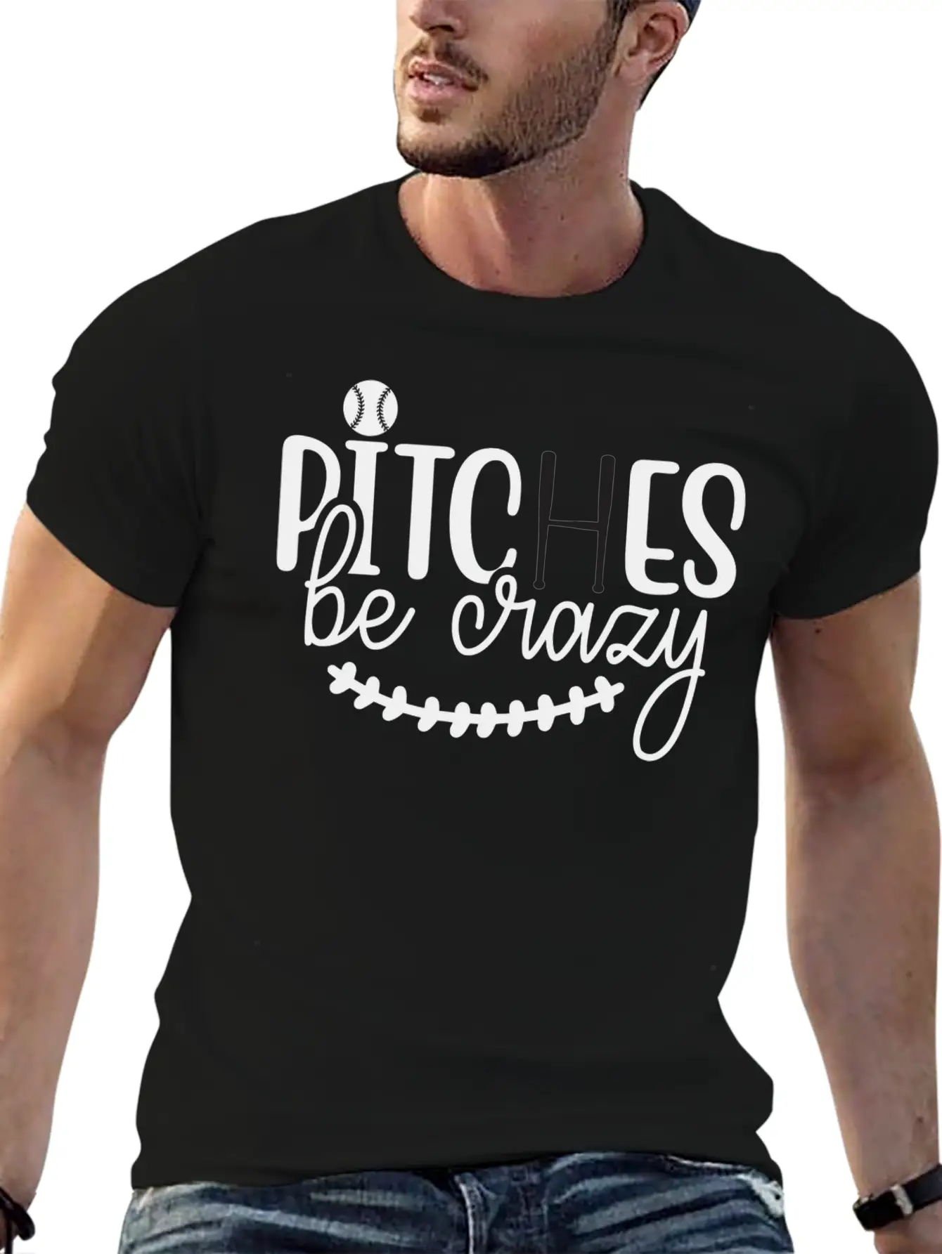 Pitches Be Crazy 01 Modern Fit Casual T-Shirt ��� Clean And Versatile Design