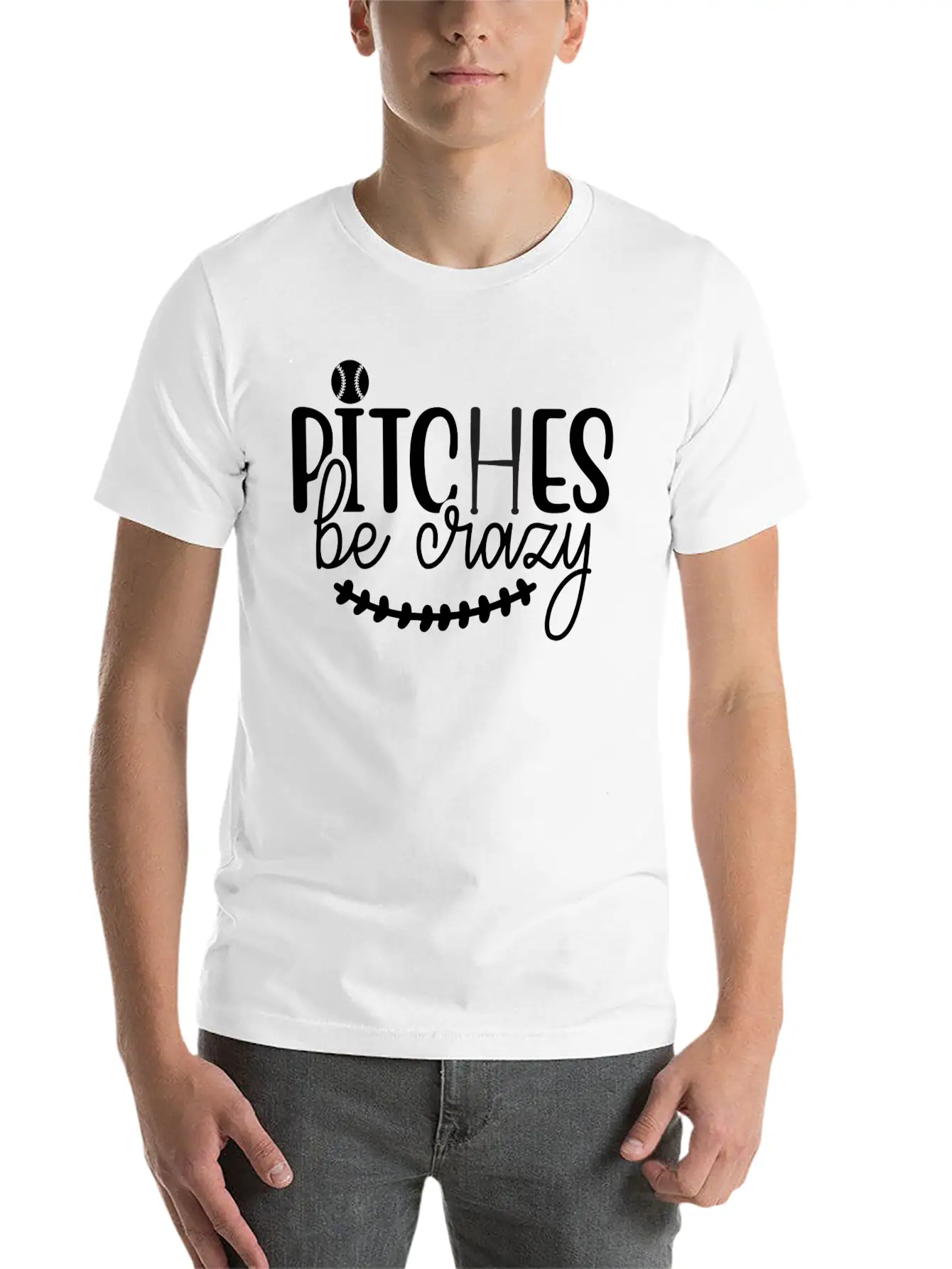 Pitches Be Crazy 01 Modern Fit Casual T-Shirt ��� Clean And Versatile Design