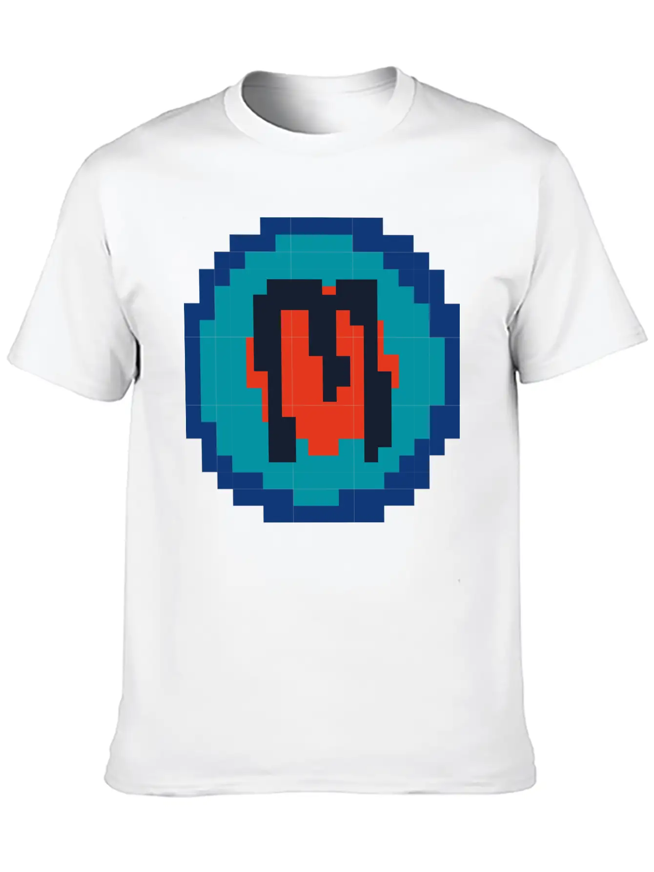 Pixelated Letter M Relaxed Everyday Tee – Lightweight And Durable Cotton