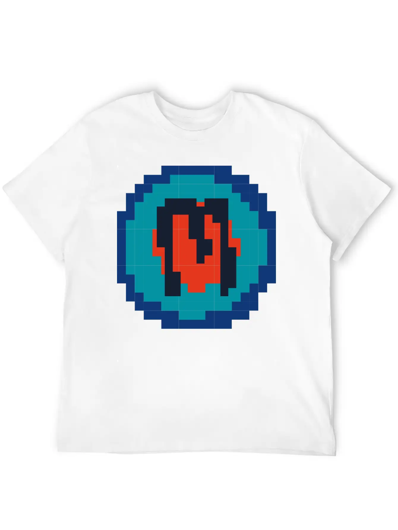 Pixelated Letter M Relaxed Everyday Tee – Lightweight And Durable Cotton