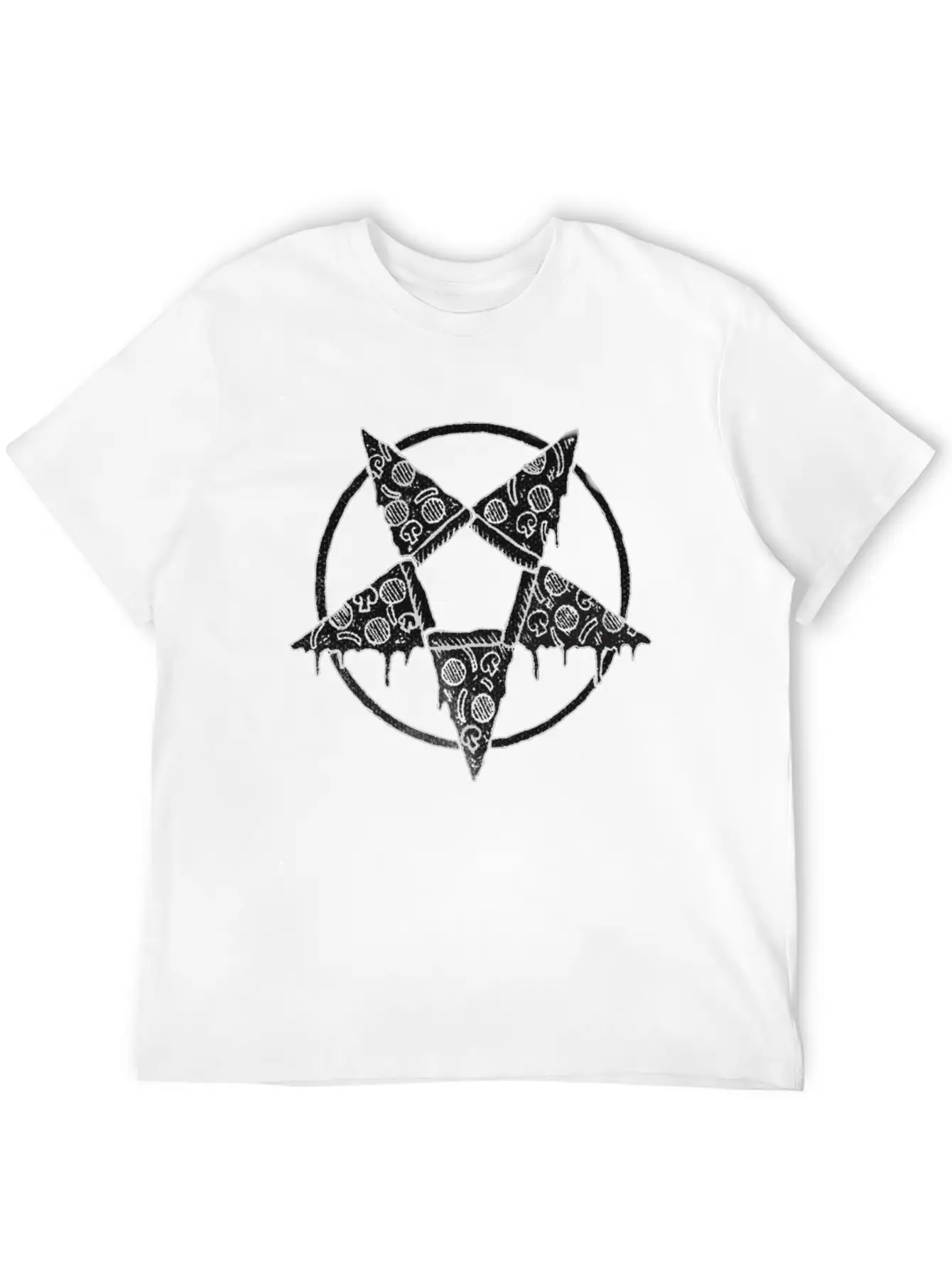 PIZZA PENTAGRAM Relaxed Everyday Tee – Lightweight And Durable Cotton
