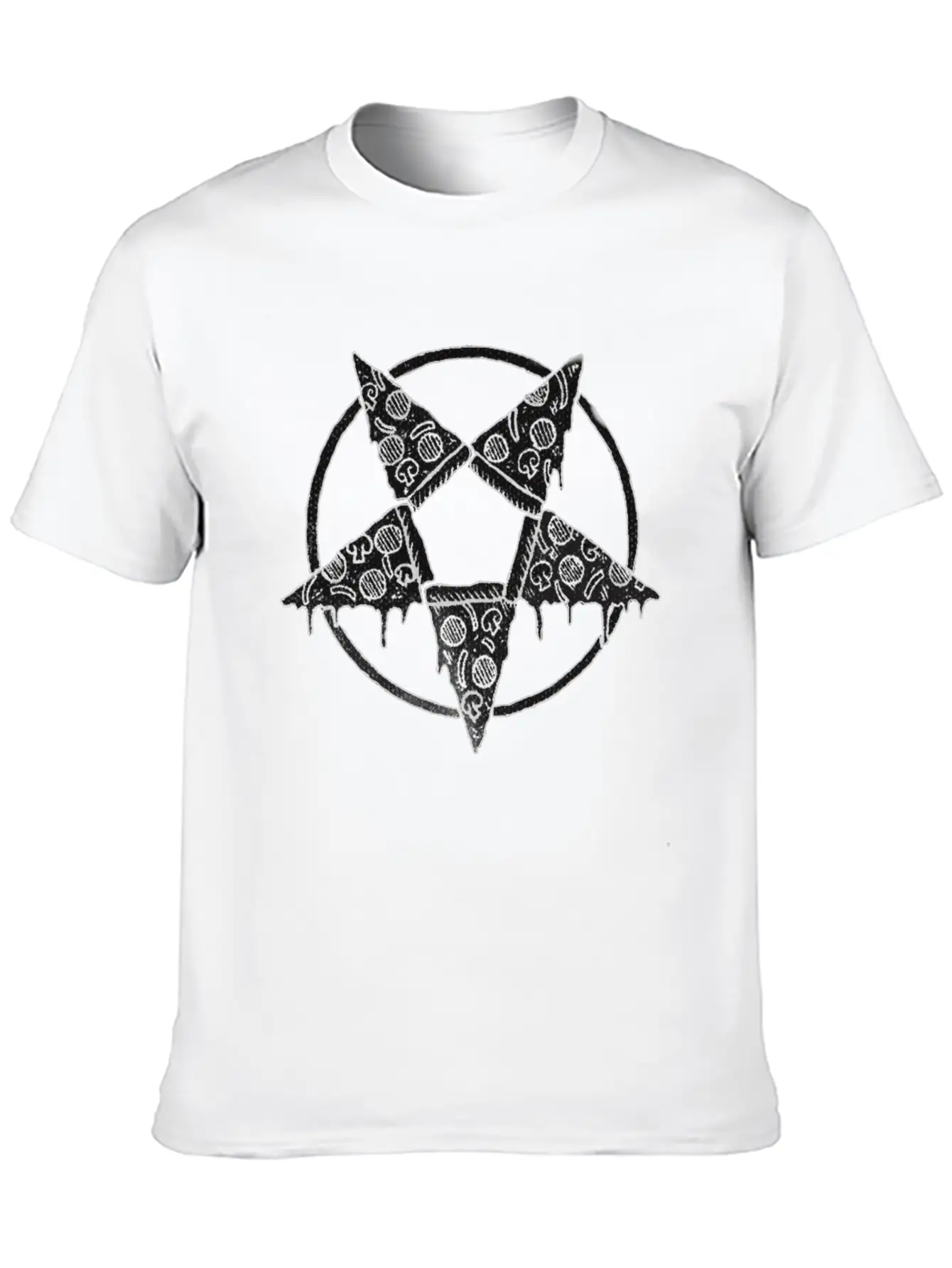 PIZZA PENTAGRAM Relaxed Everyday Tee – Lightweight And Durable Cotton