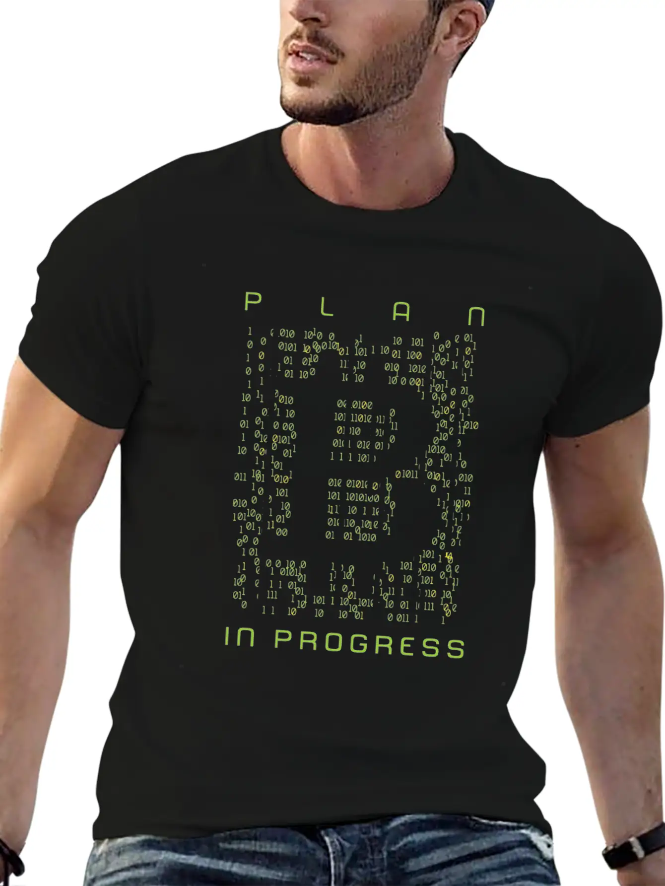 Plan B In Progress / Bitcoin Blockchain BTC / Modern Fit Casual T-Shirt – Clean And Versatile Design