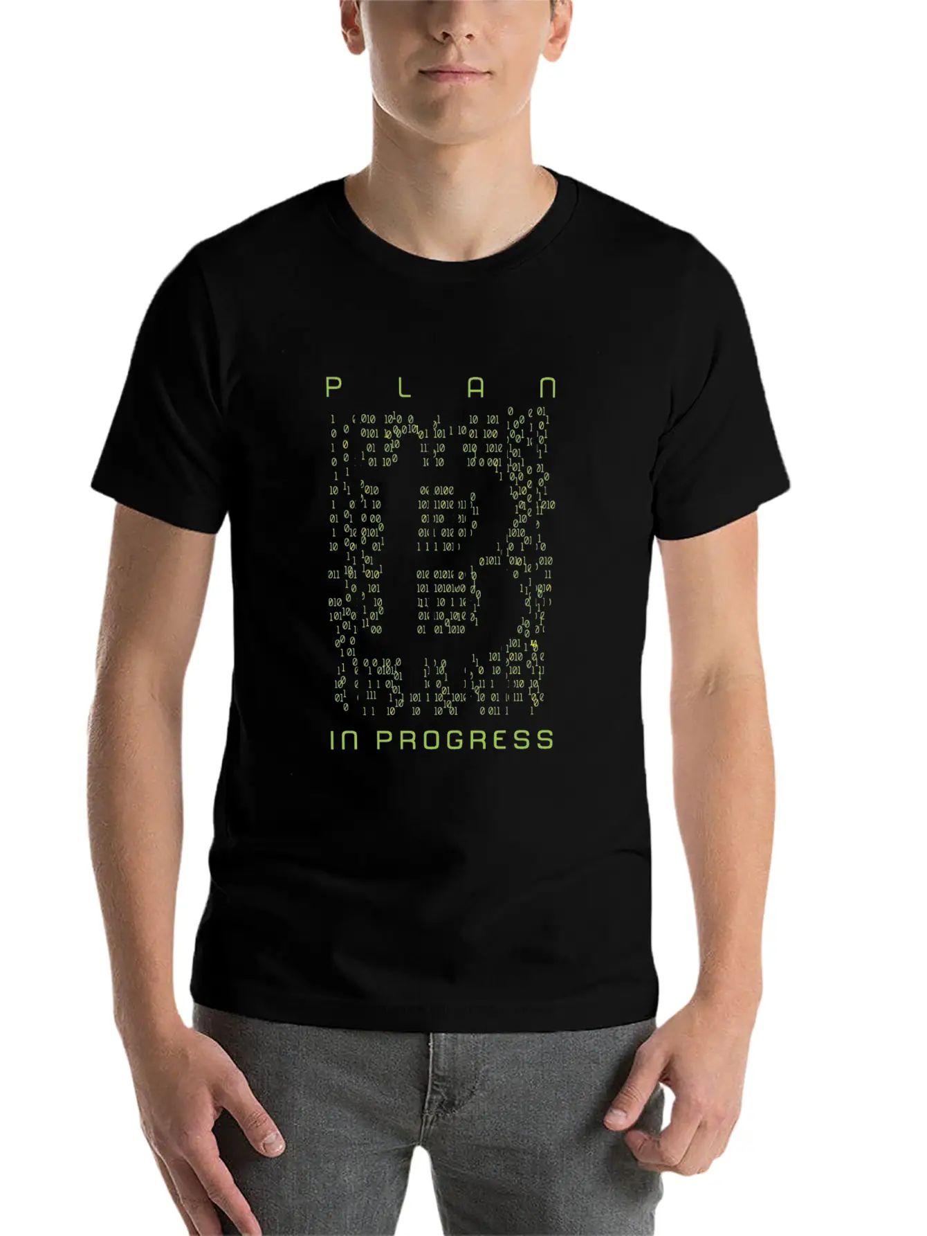 Plan B In Progress / Bitcoin Blockchain BTC / Modern Fit Casual T-Shirt – Clean And Versatile Design