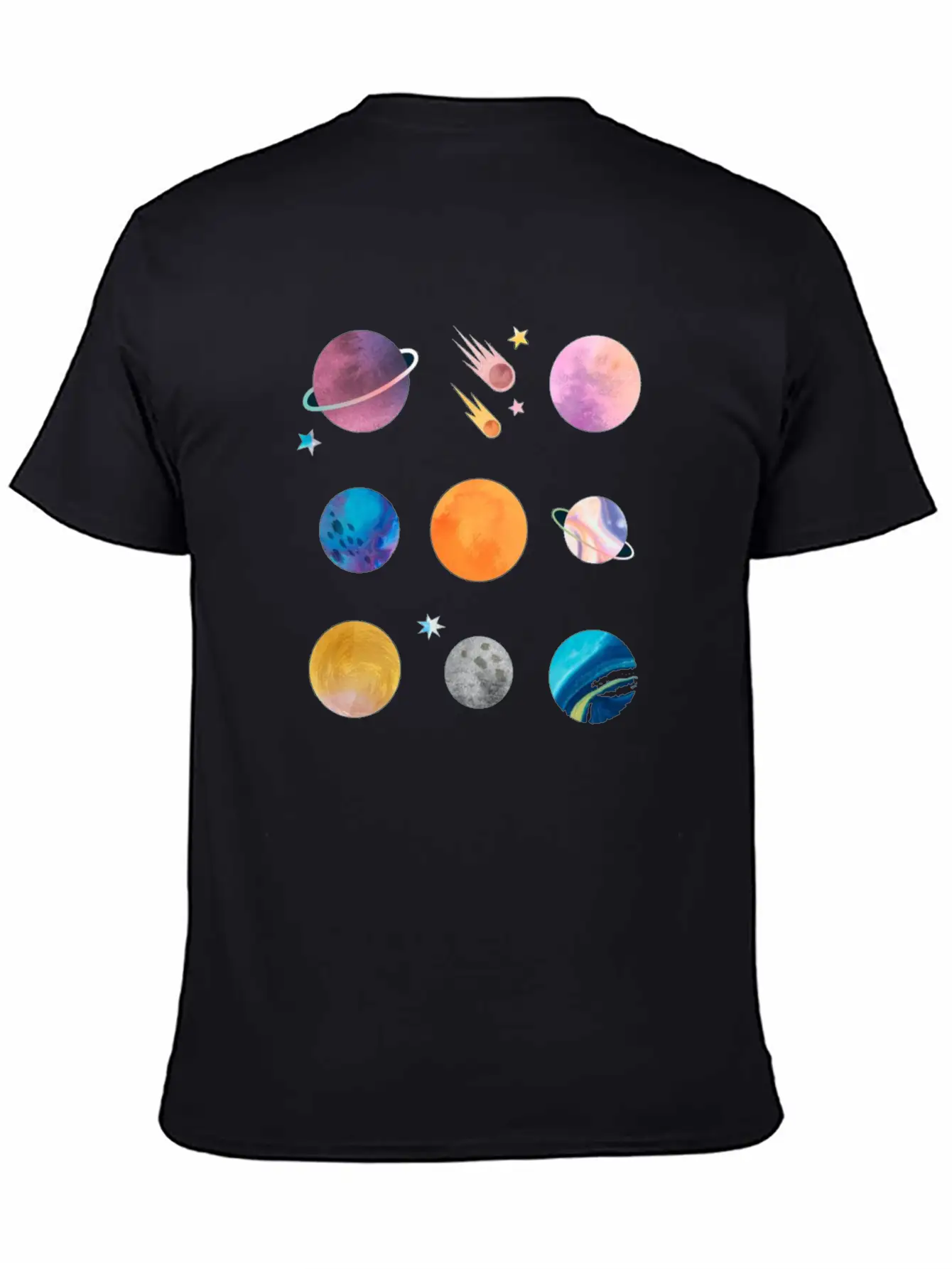 Planets Unisex Casual T-Shirt – Clean Design For Daily Comfort