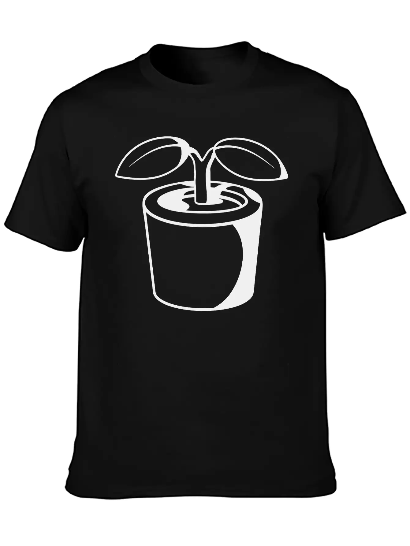 Plant In Flowerpot Relaxed Everyday Tee – Lightweight And Durable Cotton