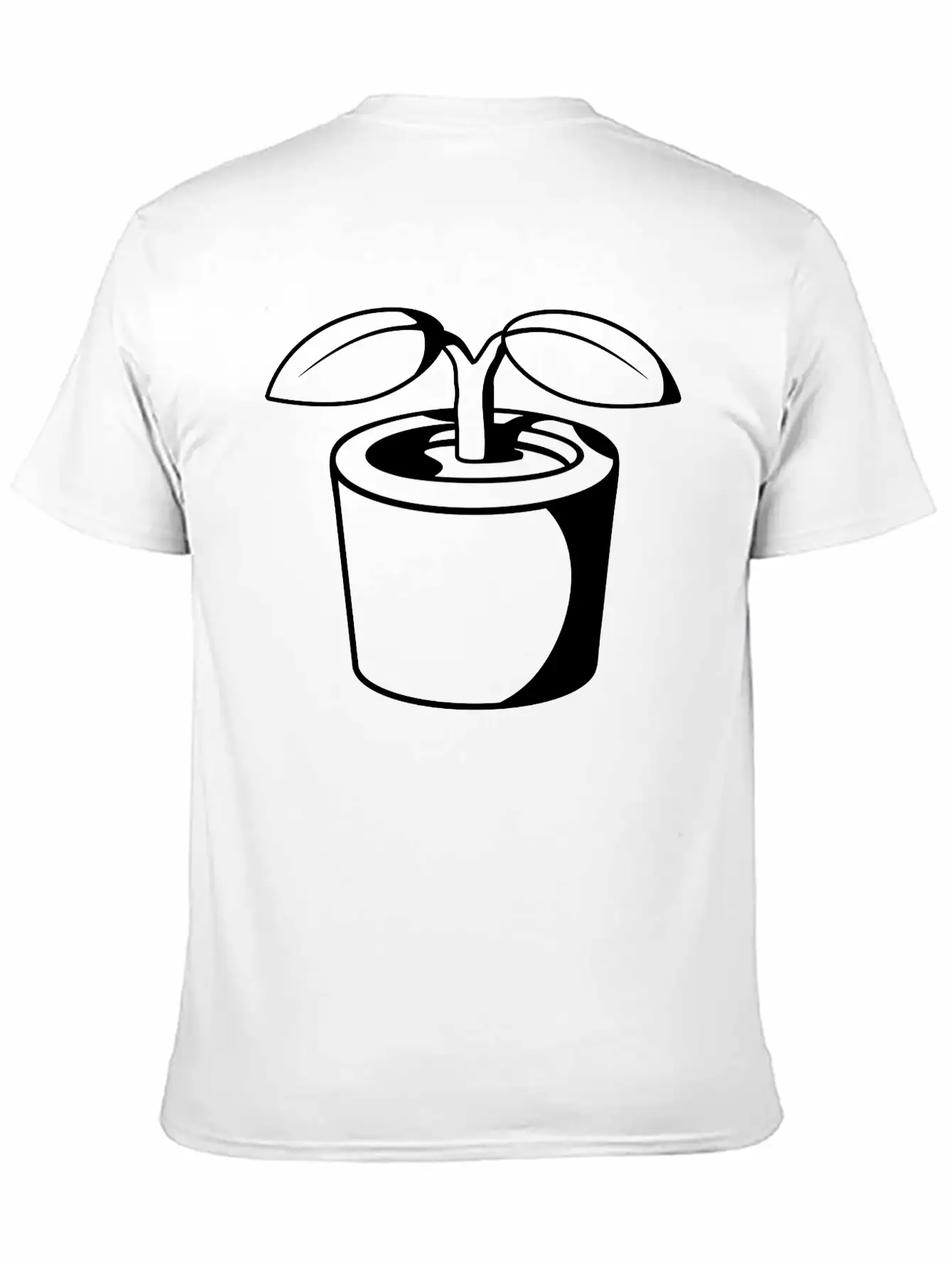 Plant In Flowerpot Relaxed Everyday Tee – Lightweight And Durable Cotton