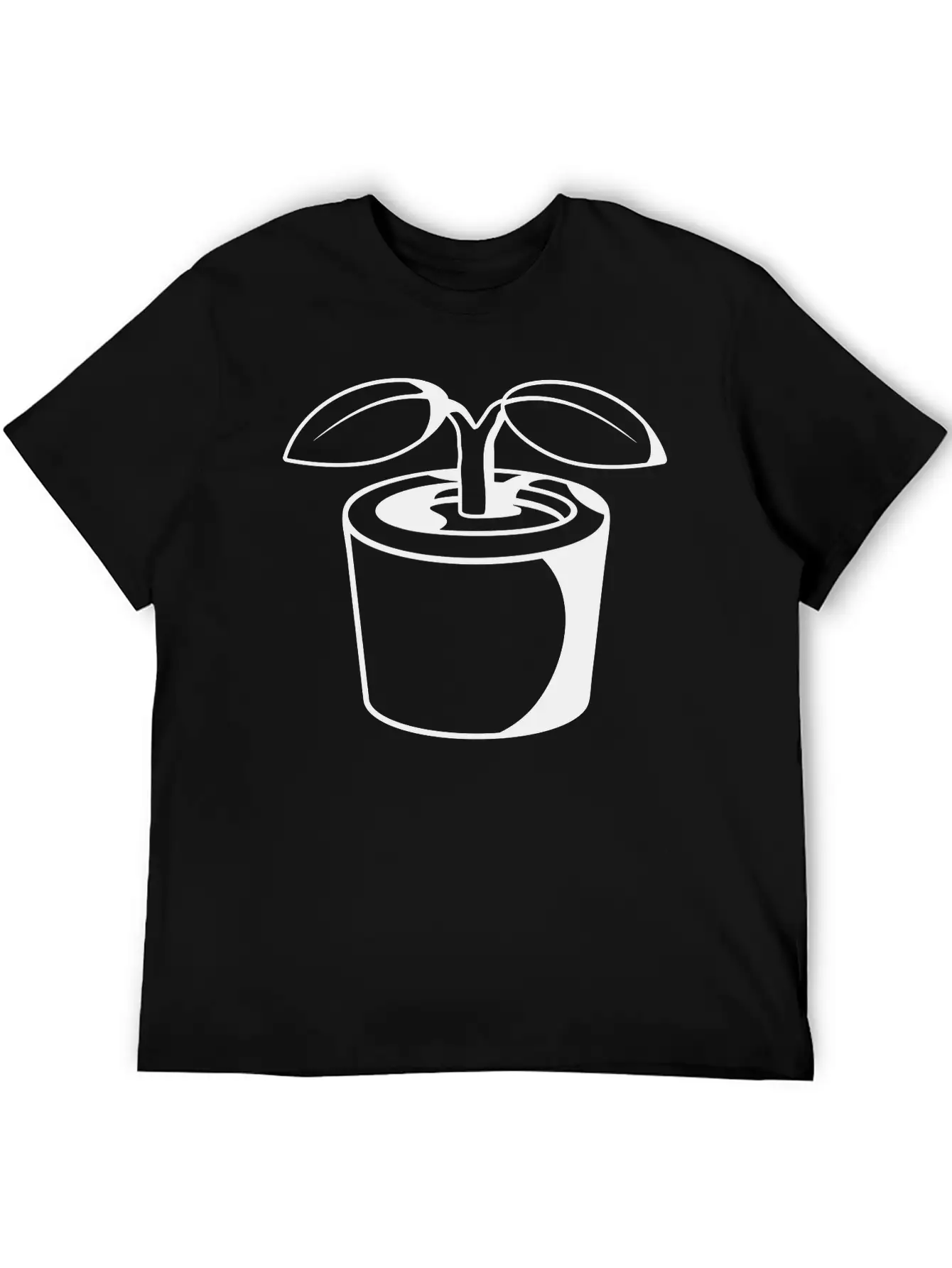 Plant In Flowerpot Relaxed Everyday Tee – Lightweight And Durable Cotton