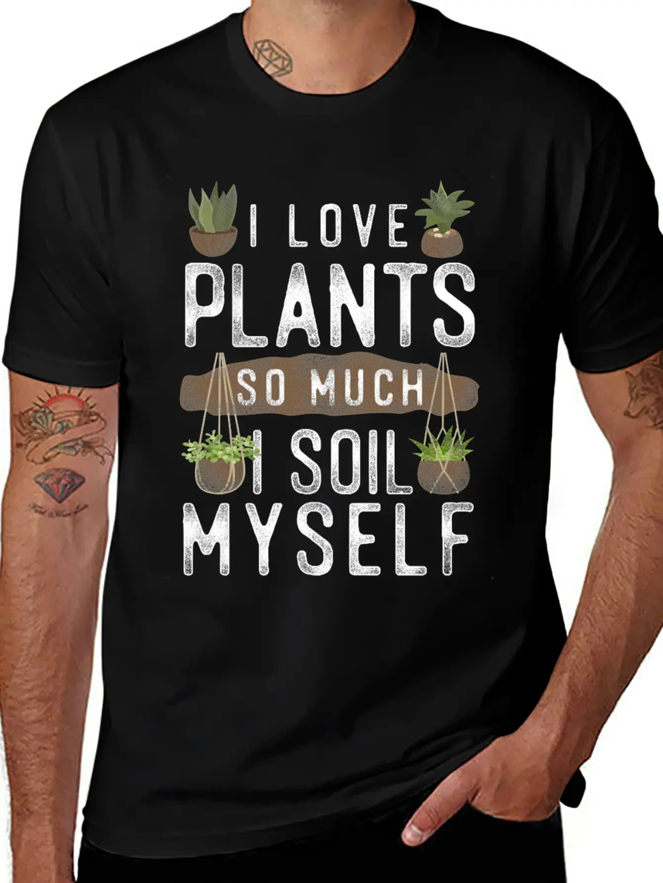 Plant Lover Gardening Pun I Love Unisex Casual T-Shirt – Clean Design For Daily Comfort