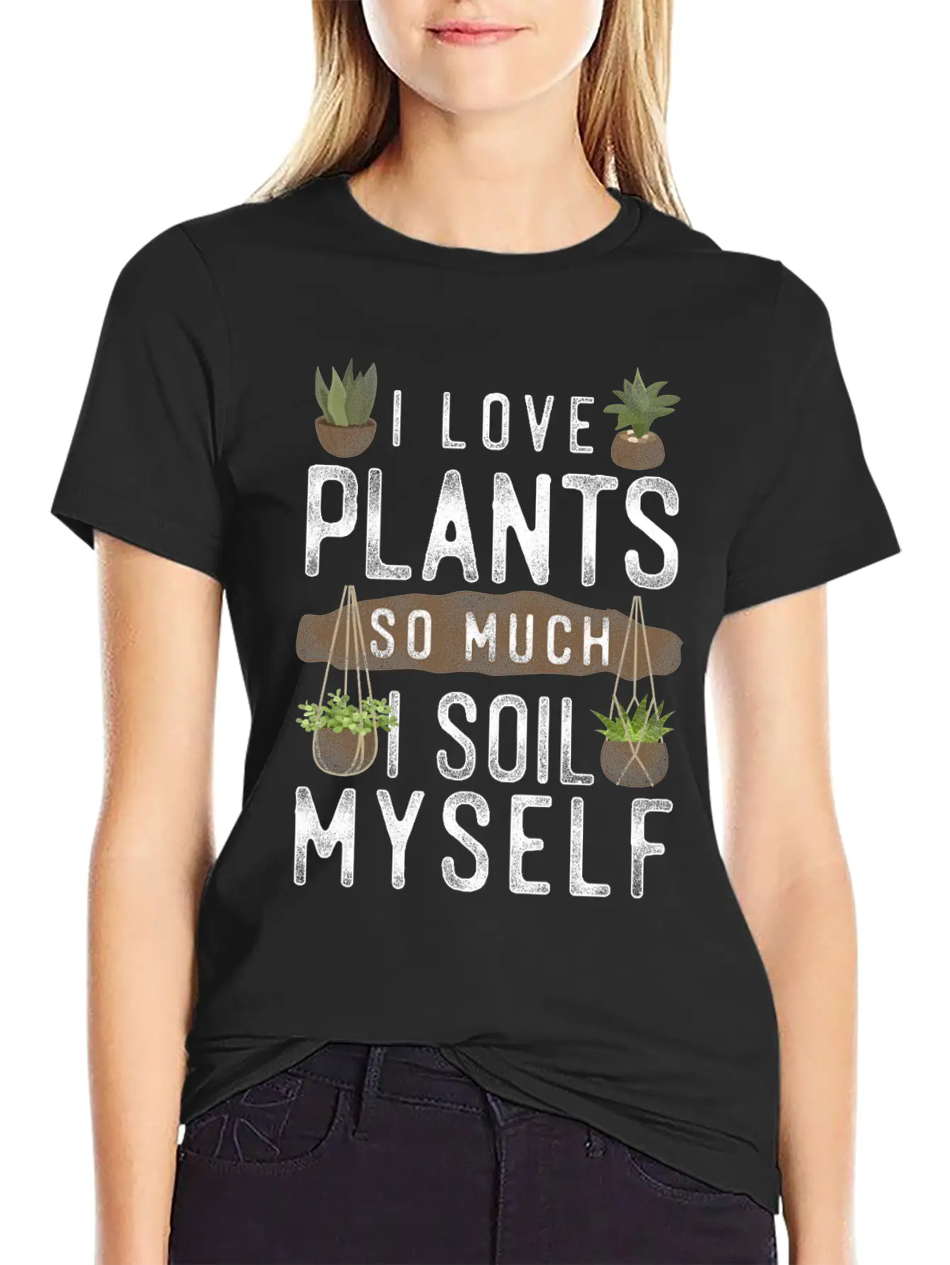 Plant Lover Gardening Pun I Love Unisex Casual T-Shirt – Clean Design For Daily Comfort