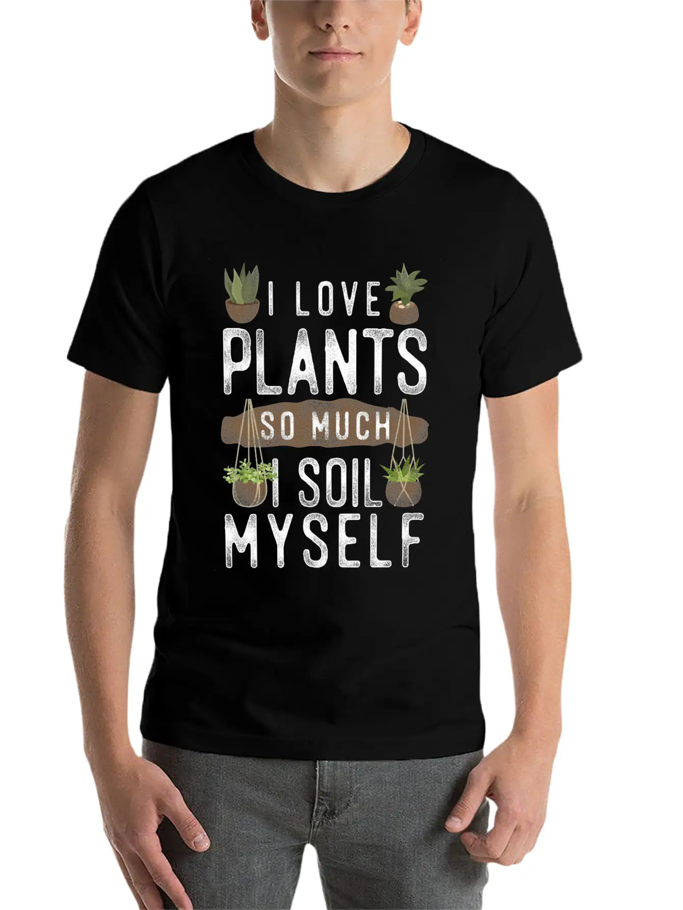 Plant Lover Gardening Pun I Love Unisex Casual T-Shirt – Clean Design For Daily Comfort
