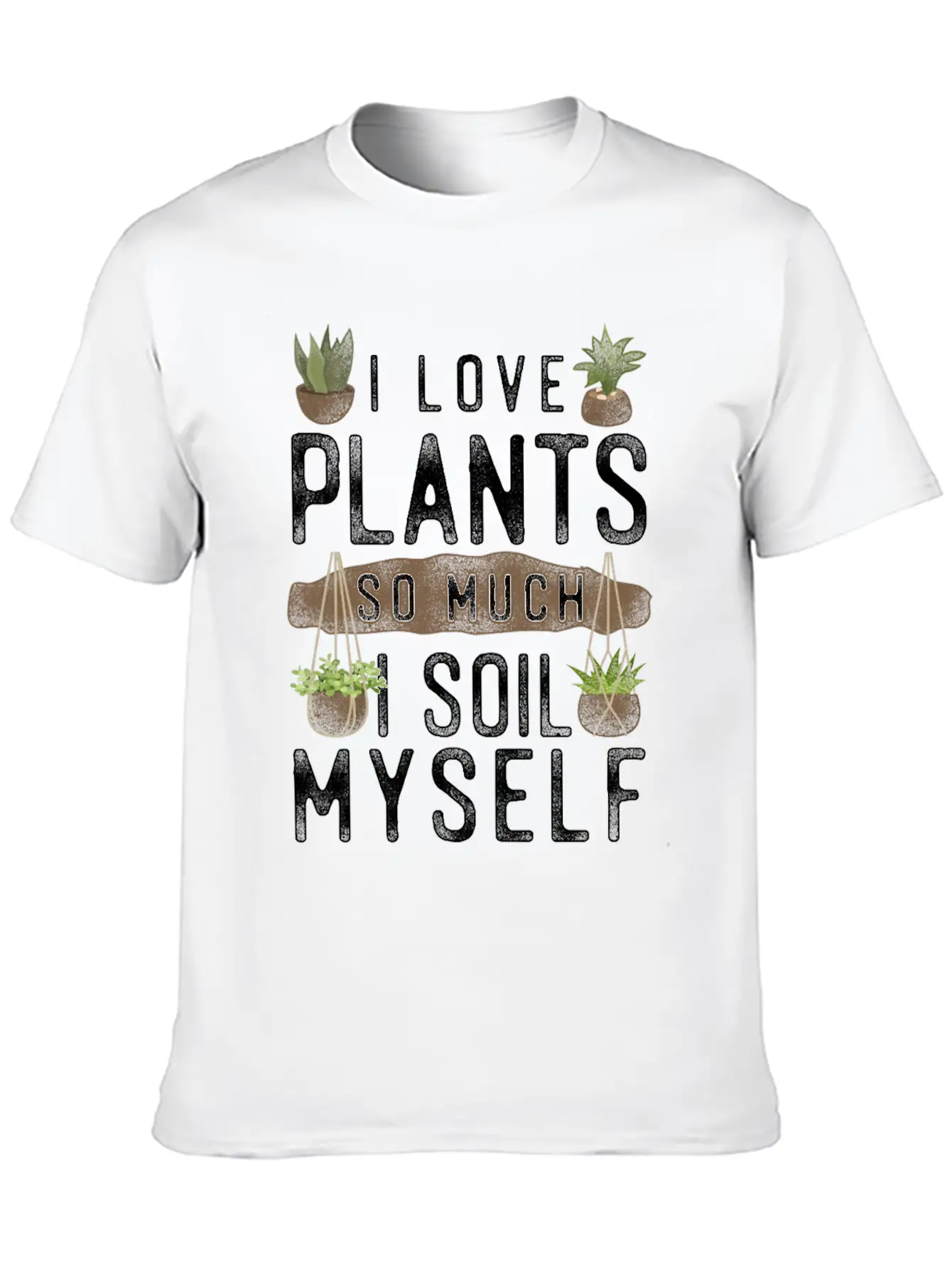 Plant Lover Gardening Pun I Love Unisex Casual T-Shirt – Clean Design For Daily Comfort