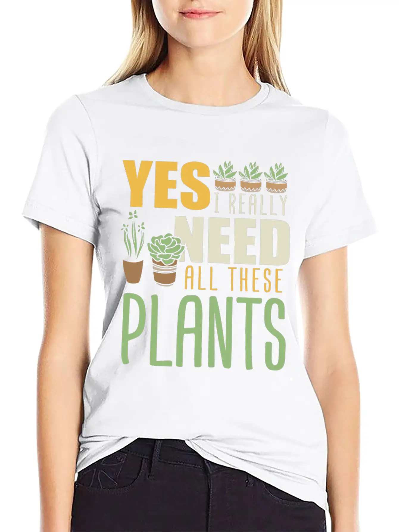 Plant Plants Farmer Garden Gardener Modern Fit Casual T-Shirt – Clean And Versatile Design