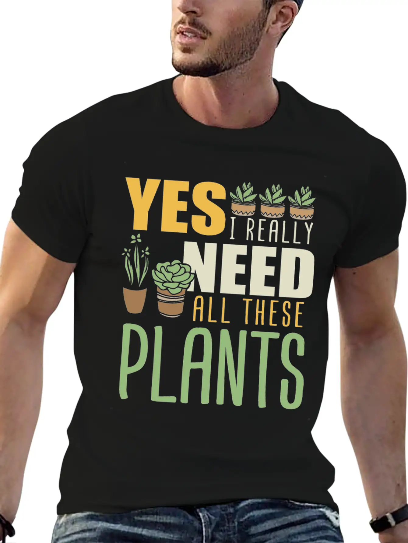 Plant Plants Farmer Garden Gardener Modern Fit Casual T-Shirt – Clean And Versatile Design