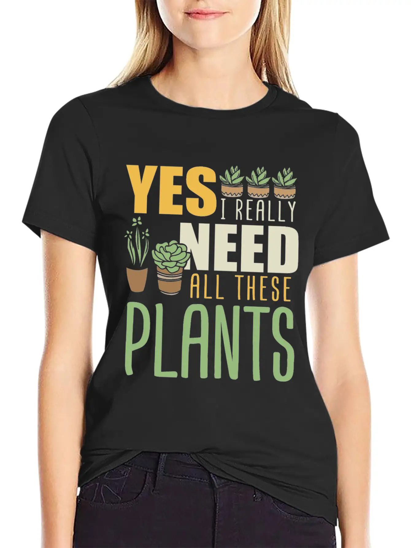 Plant Plants Farmer Garden Gardener Modern Fit Casual T-Shirt – Clean And Versatile Design